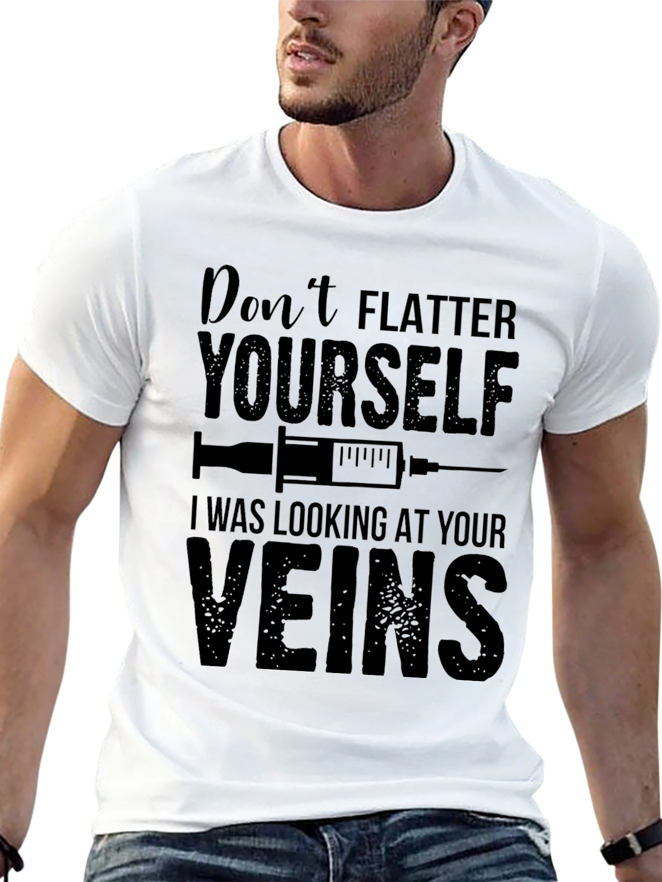 Funny Nurse T-Shirt: Dont Flatter Yourself