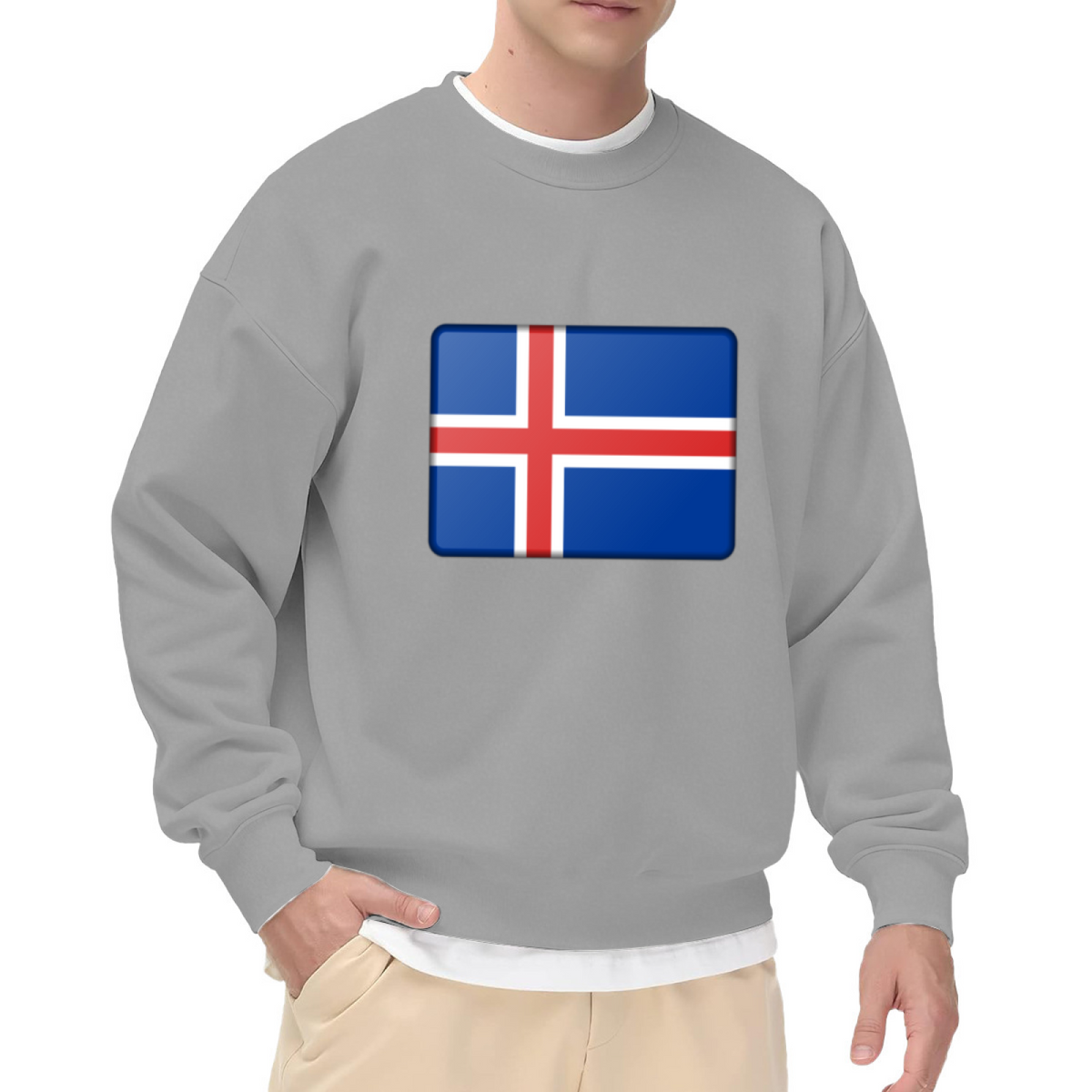 Cross & American Flag Patriotic Graphic ԲÁìÎÀÒ - Unique Design Pullover Sweatshirt