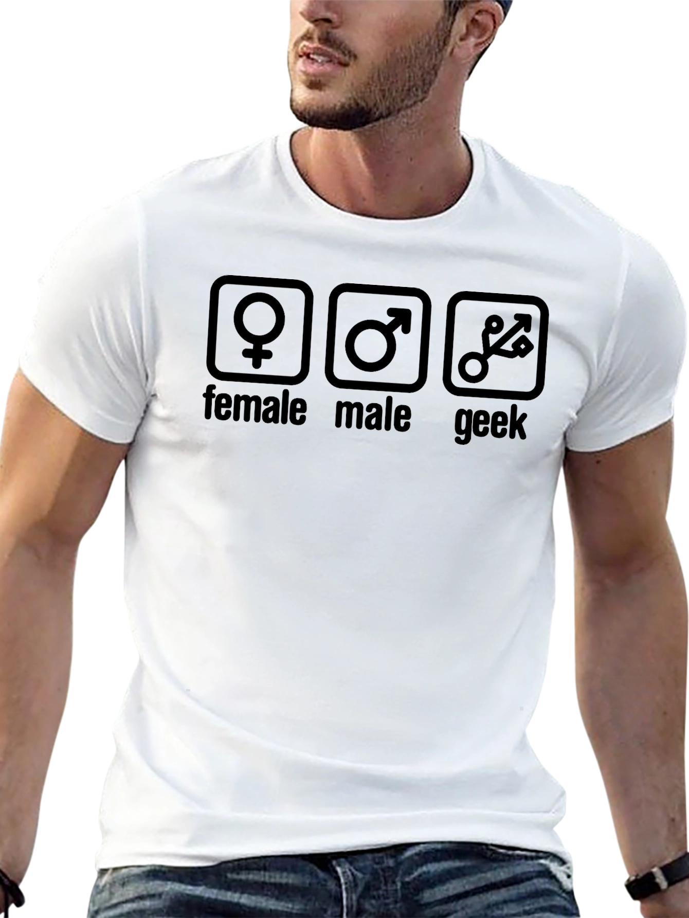 Female Male Geek T-Shirt - Unisex