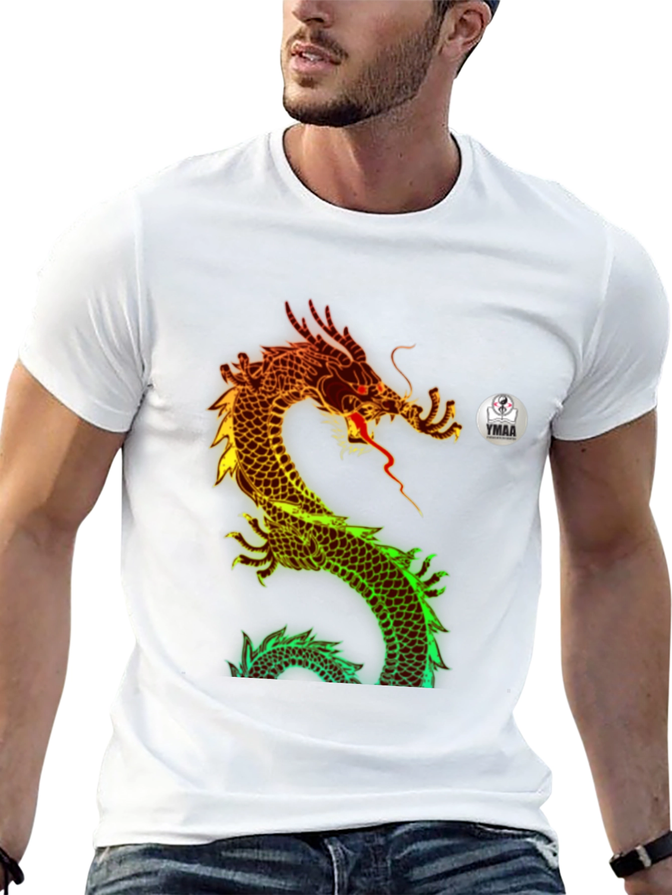 Fiery Dragon Graphic Tee - Bold Streetwear
