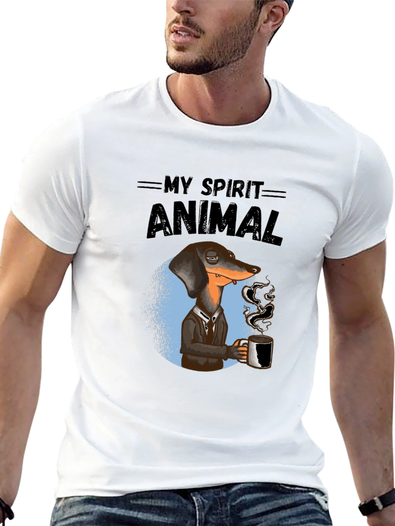 My Spirit Animal Dachshund Coffee T-Shirt