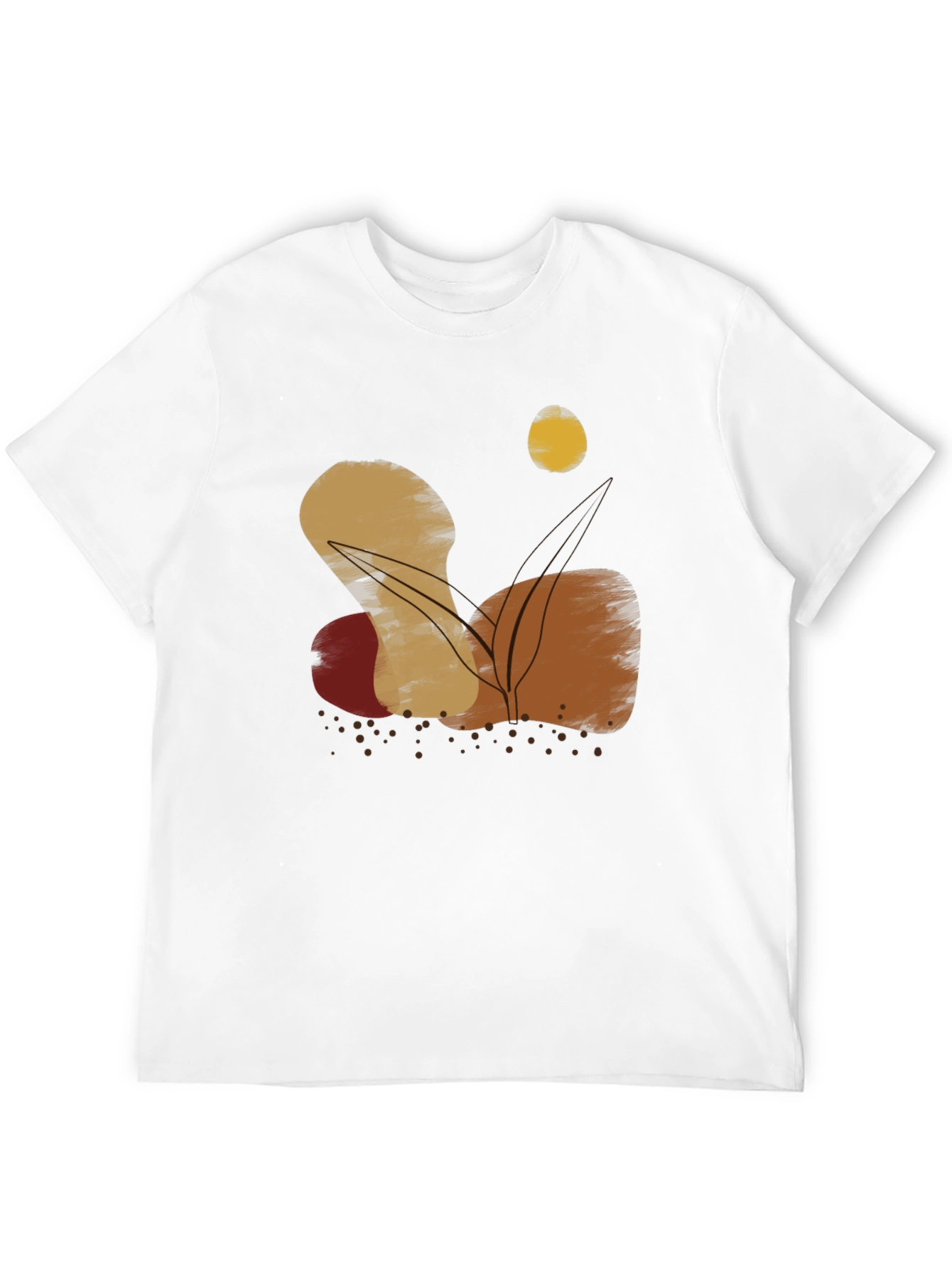 Abstract Graphic Print Crewneck T-Shirt