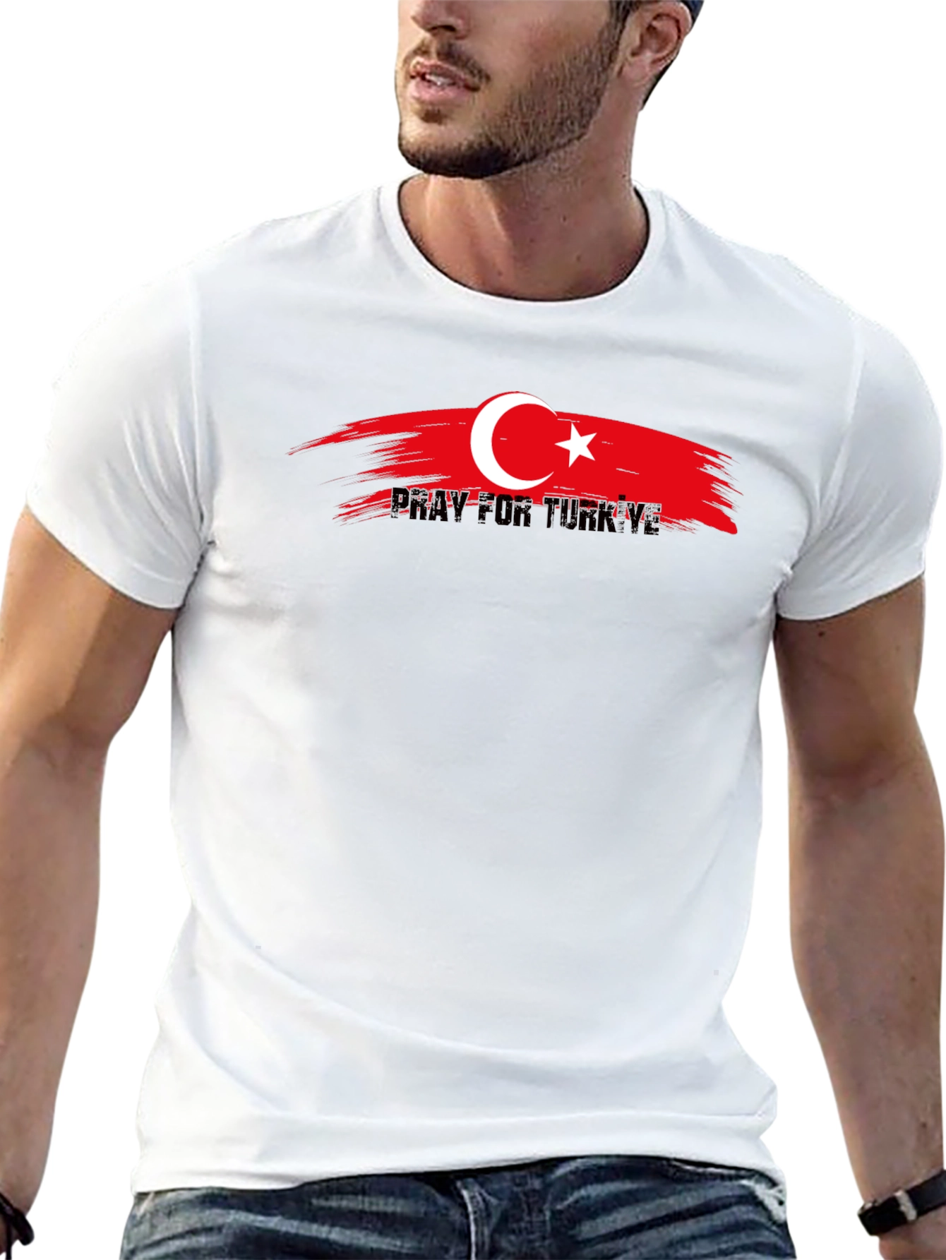 Pray for Turkiye Black T-Shirt