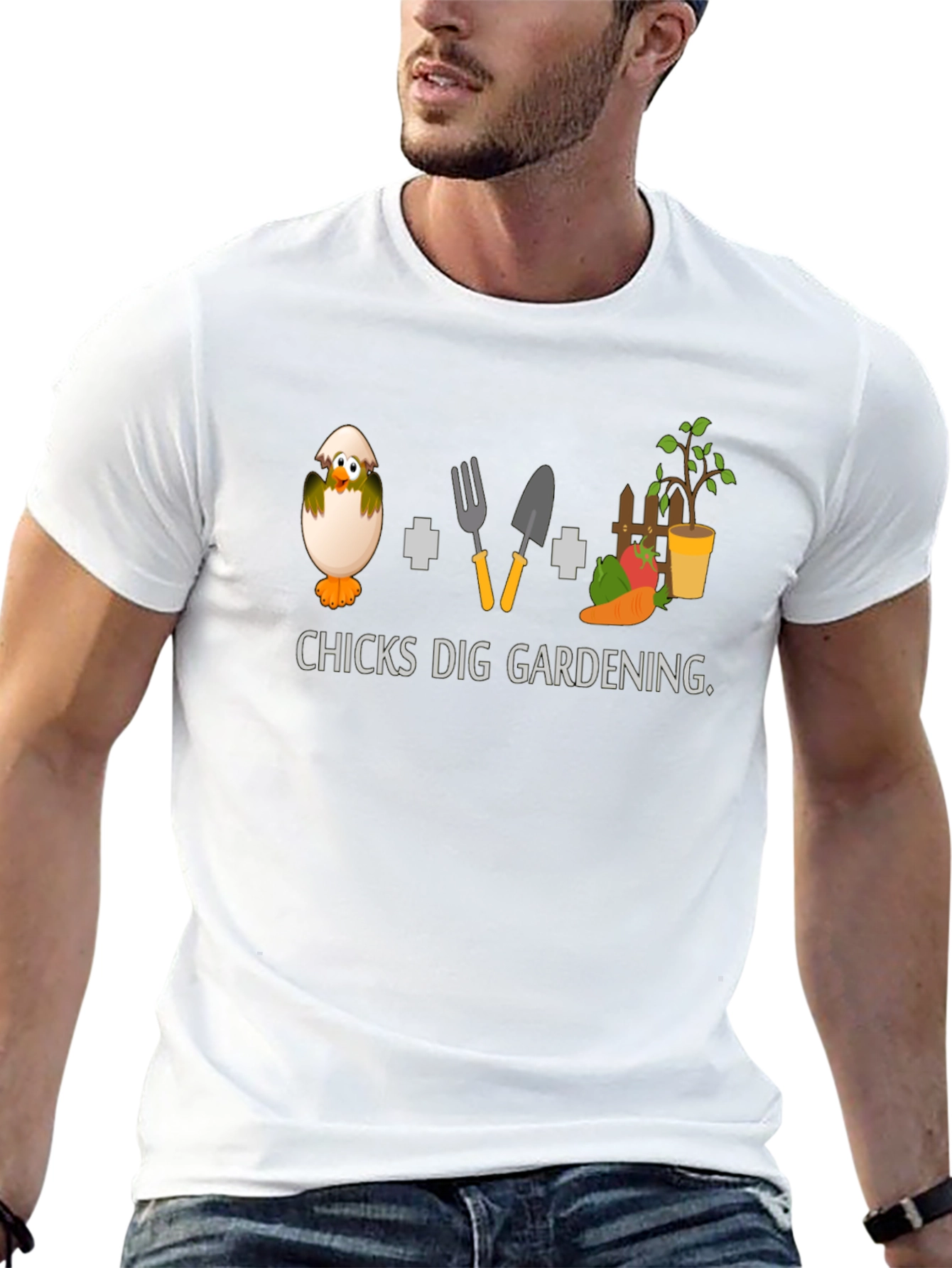 Chicks Dig Gardening Graphic T-Shirt