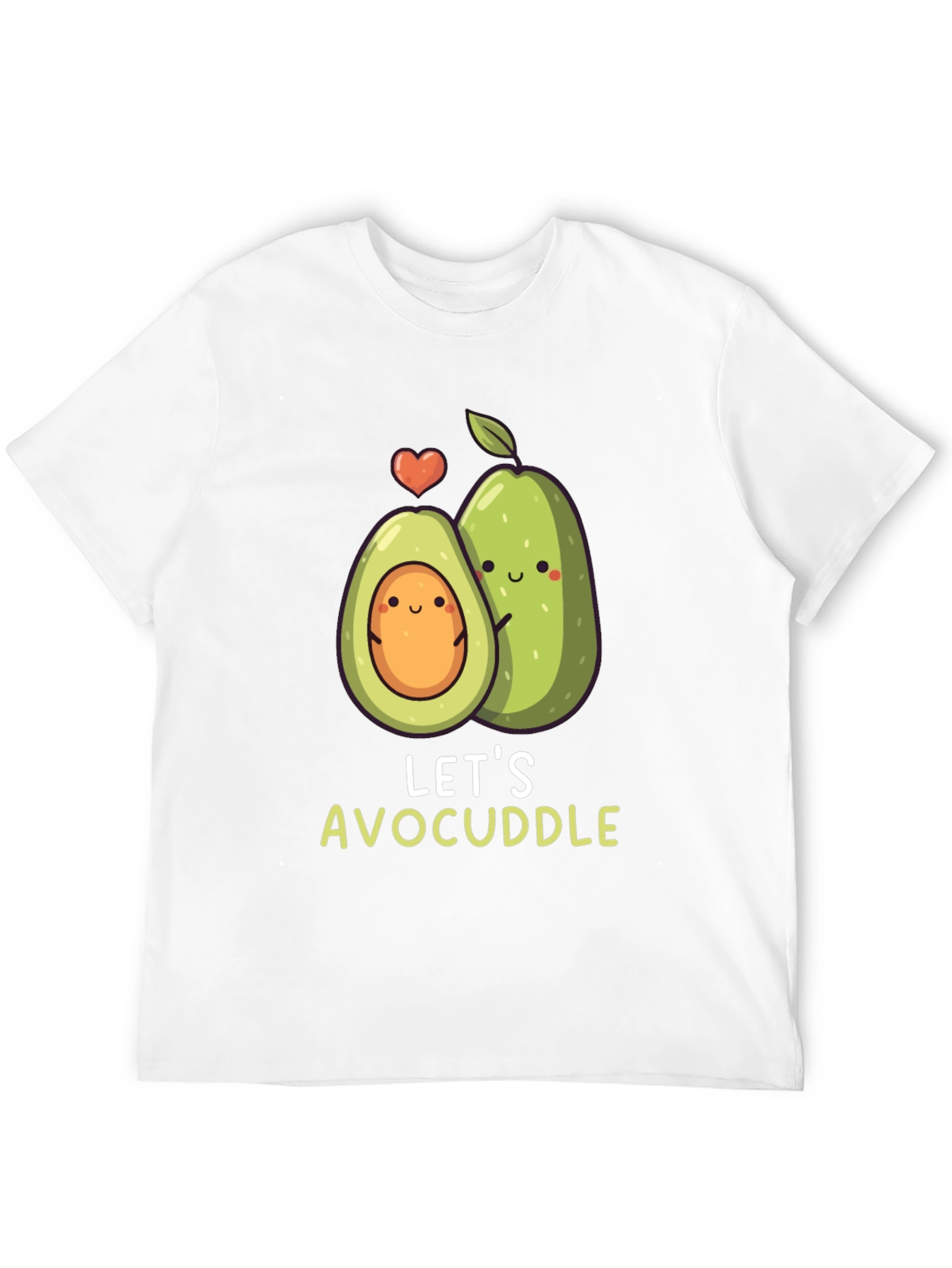 Avocado Couple Graphic Tee - Lets Avocuddle T-Shirt