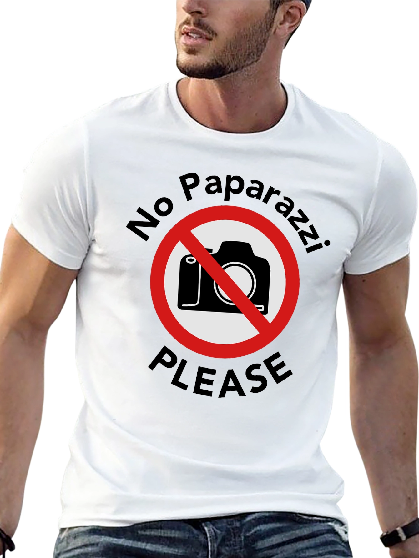 No Paparazzi Please - Graphic T-Shirt