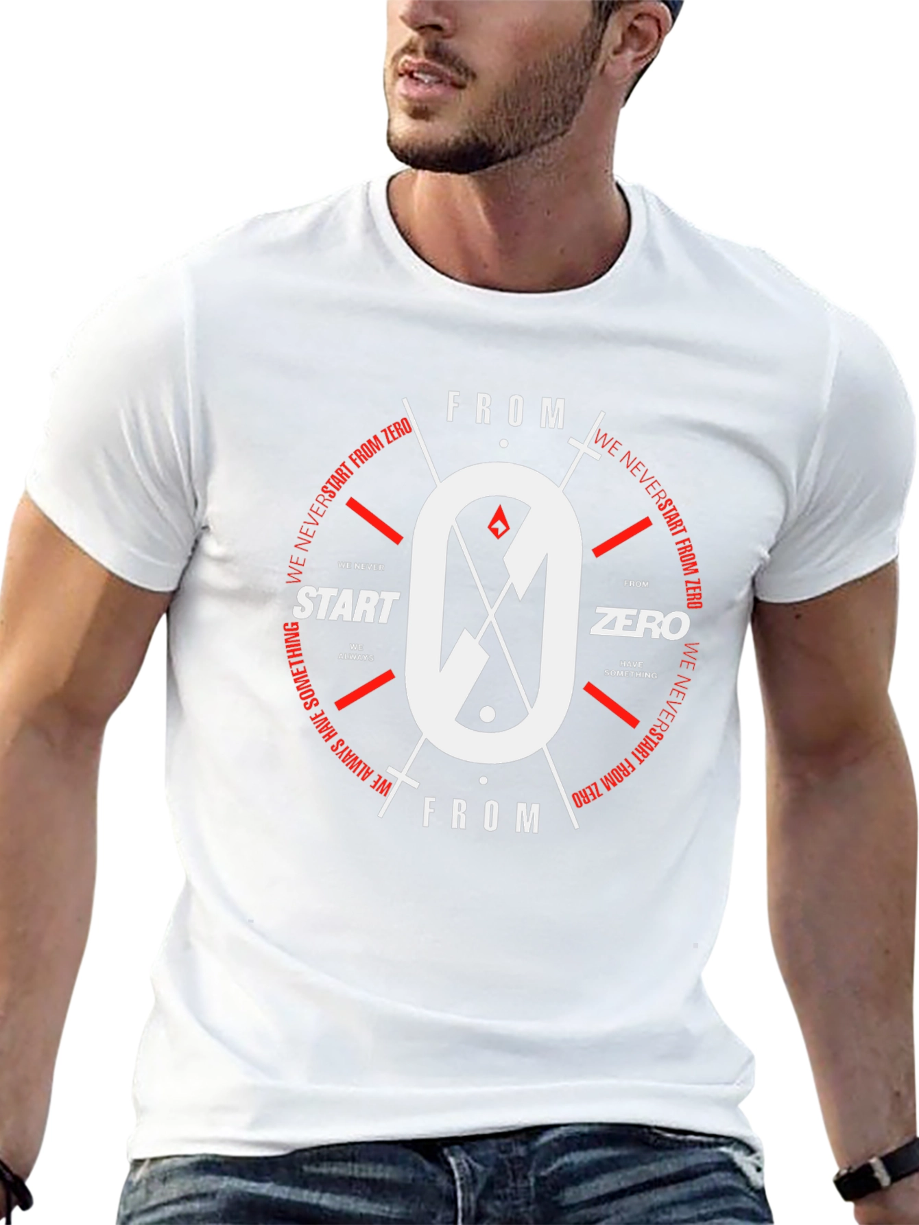 Zero Graphic Print Black T-Shirt