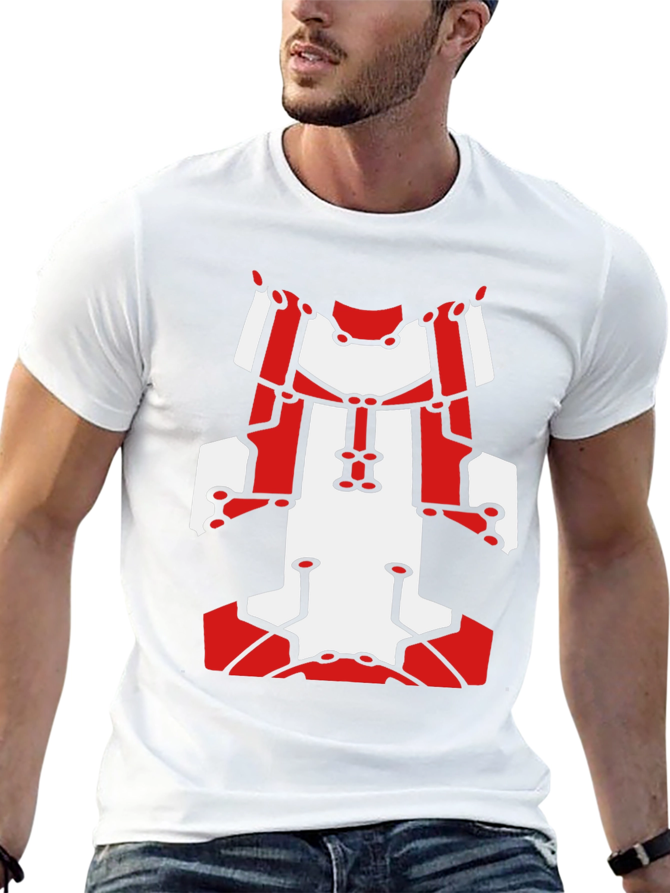 Abstract Robot Graphic T-Shirt
