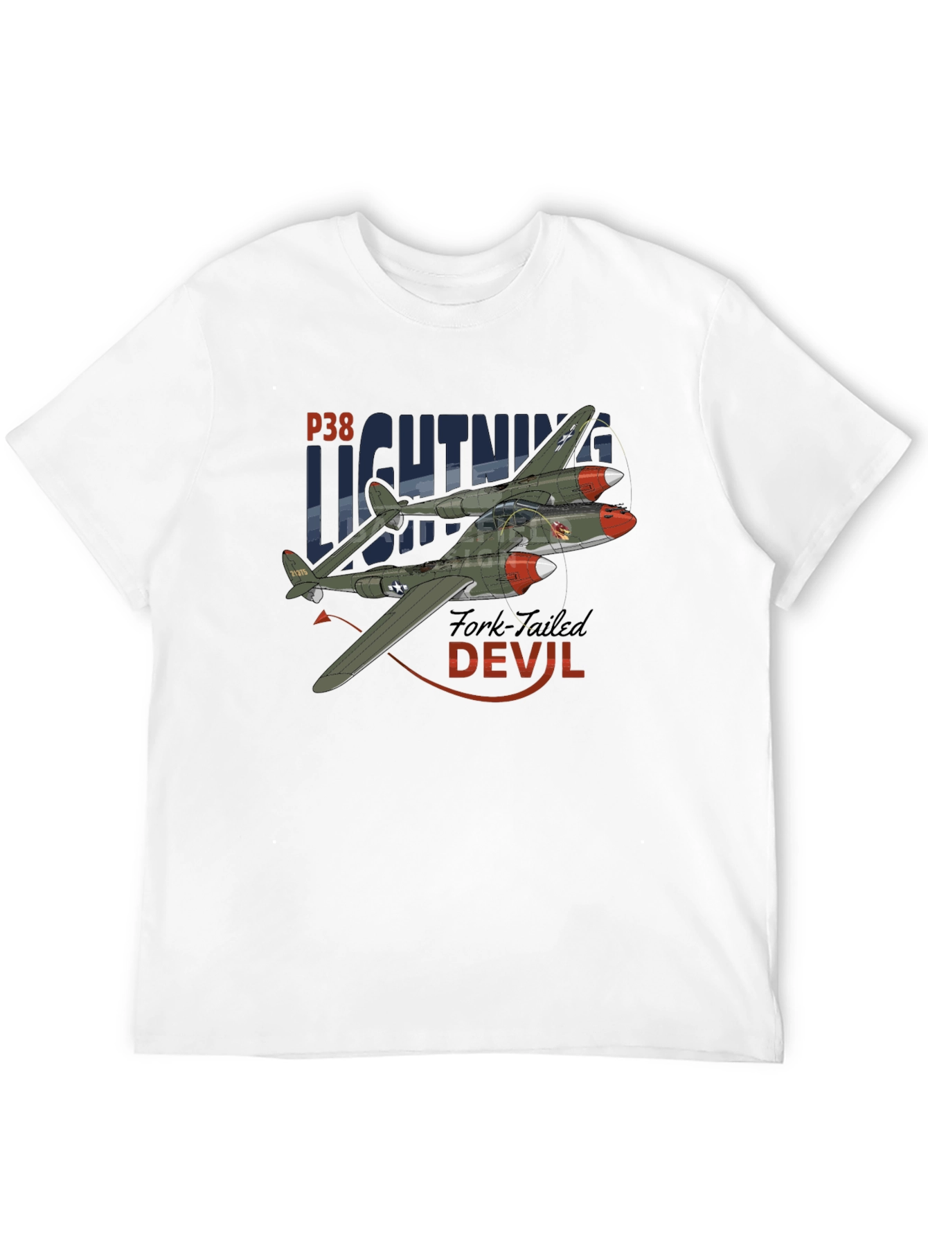 P-38 Lightning T-Shirt - Fork-Tailed Devil