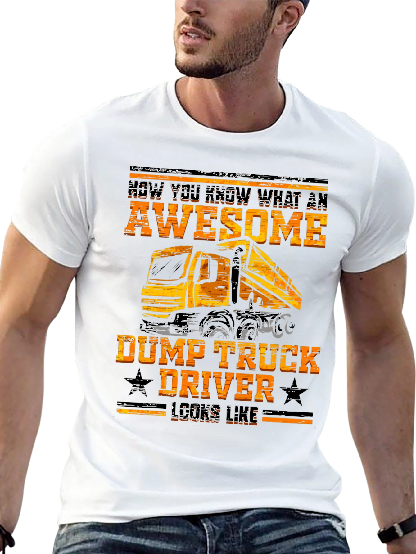 Awesome Dump Truck Driver Graphic Tee