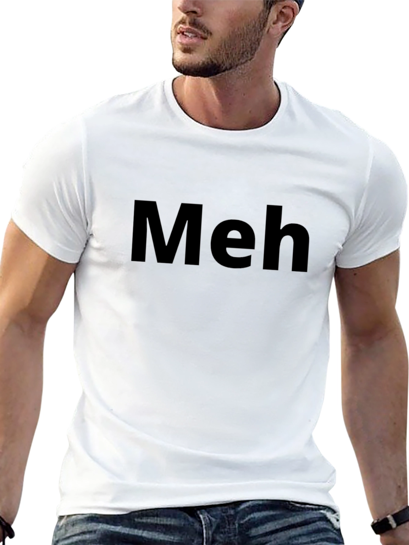 Meh Graphic Tee - Express Your Mood