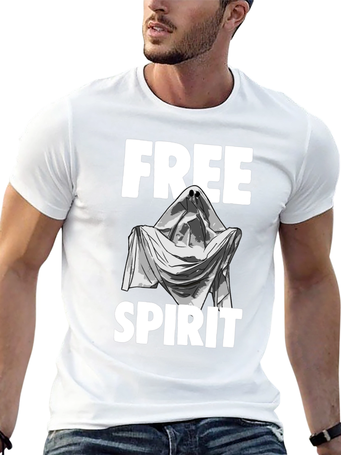 Free Spirit Ghost Graphic T-Shirt