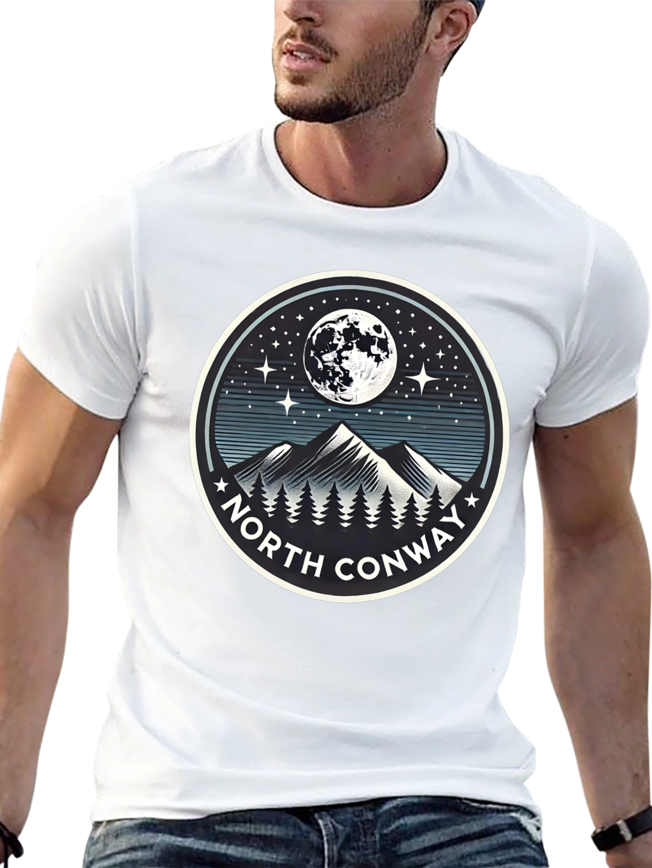 North Conway Graphic Tee - Mountain Moon Design