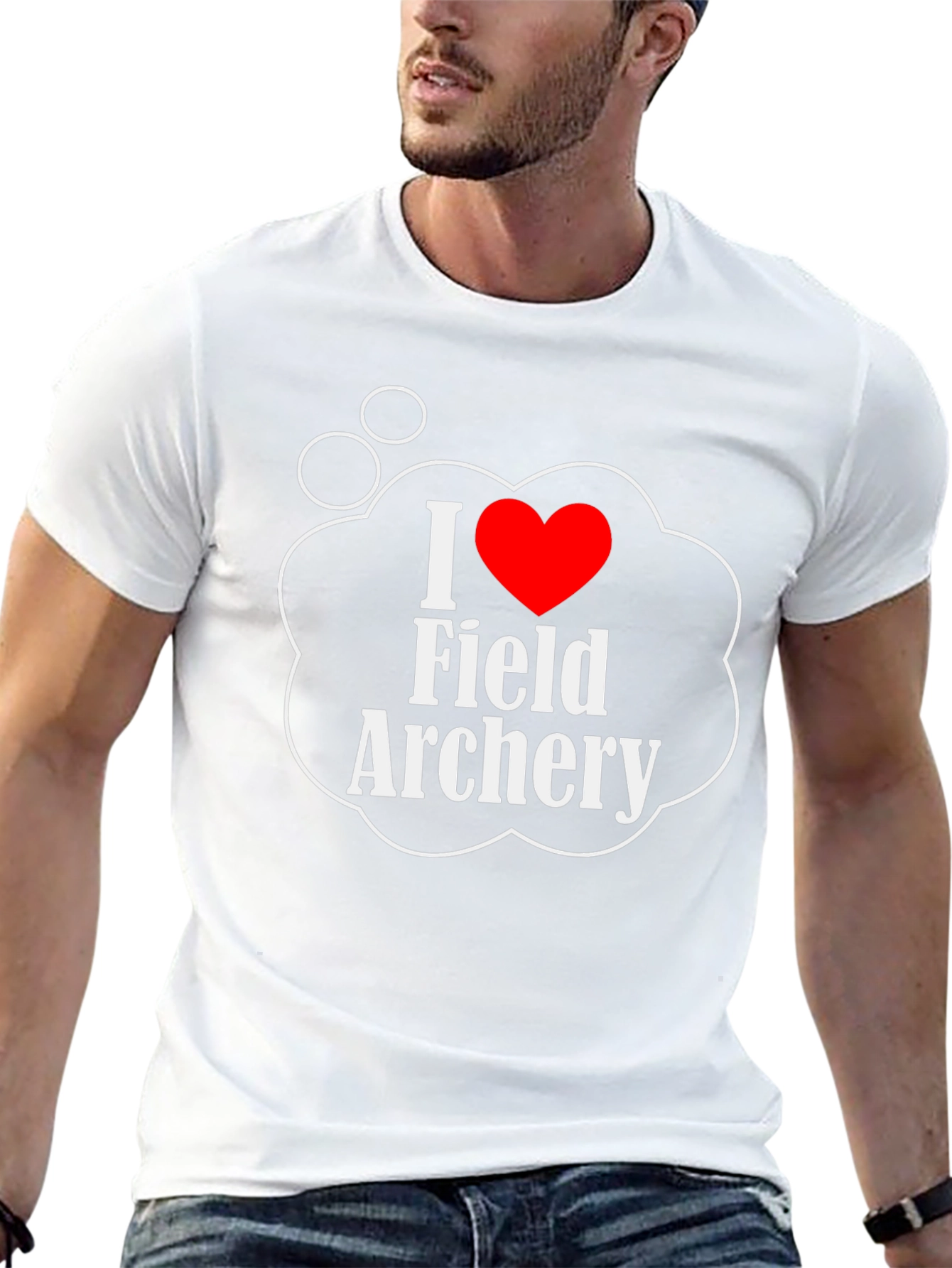 I Heart Field Archery Graphic T-Shirt