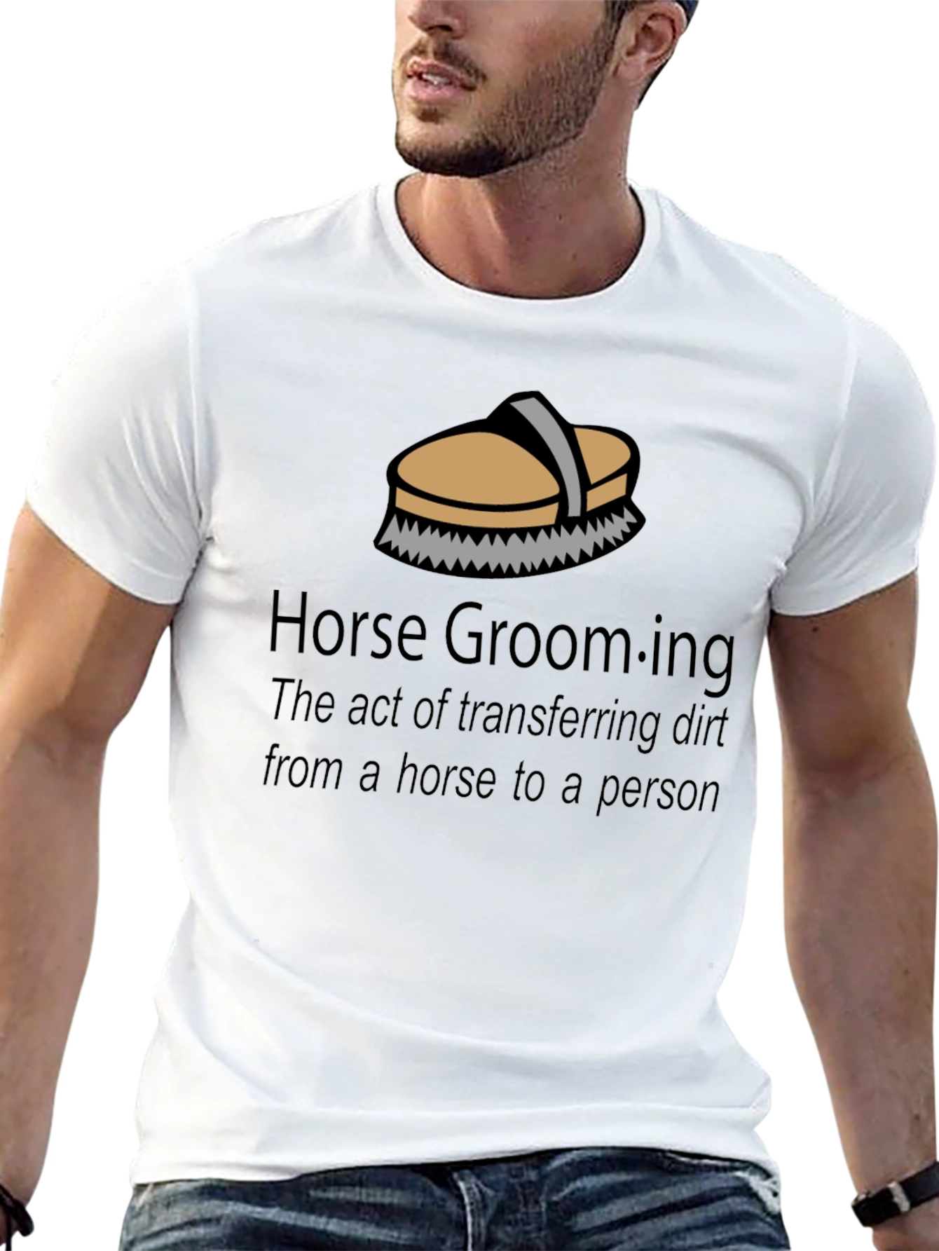 Horse Grooming T-Shirt - Funny Equestrian Gift