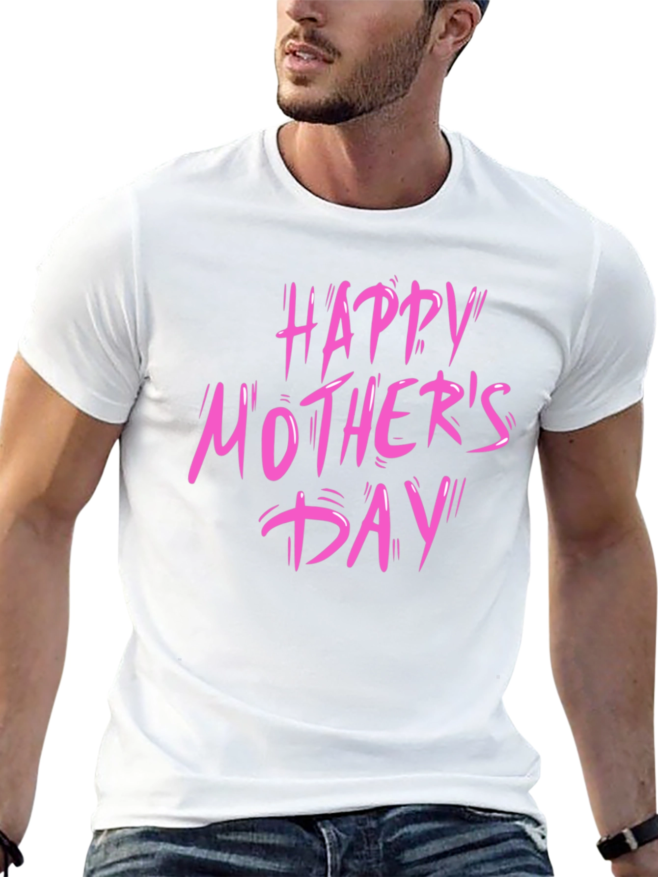 Happy Mothers Day Black T-Shirt