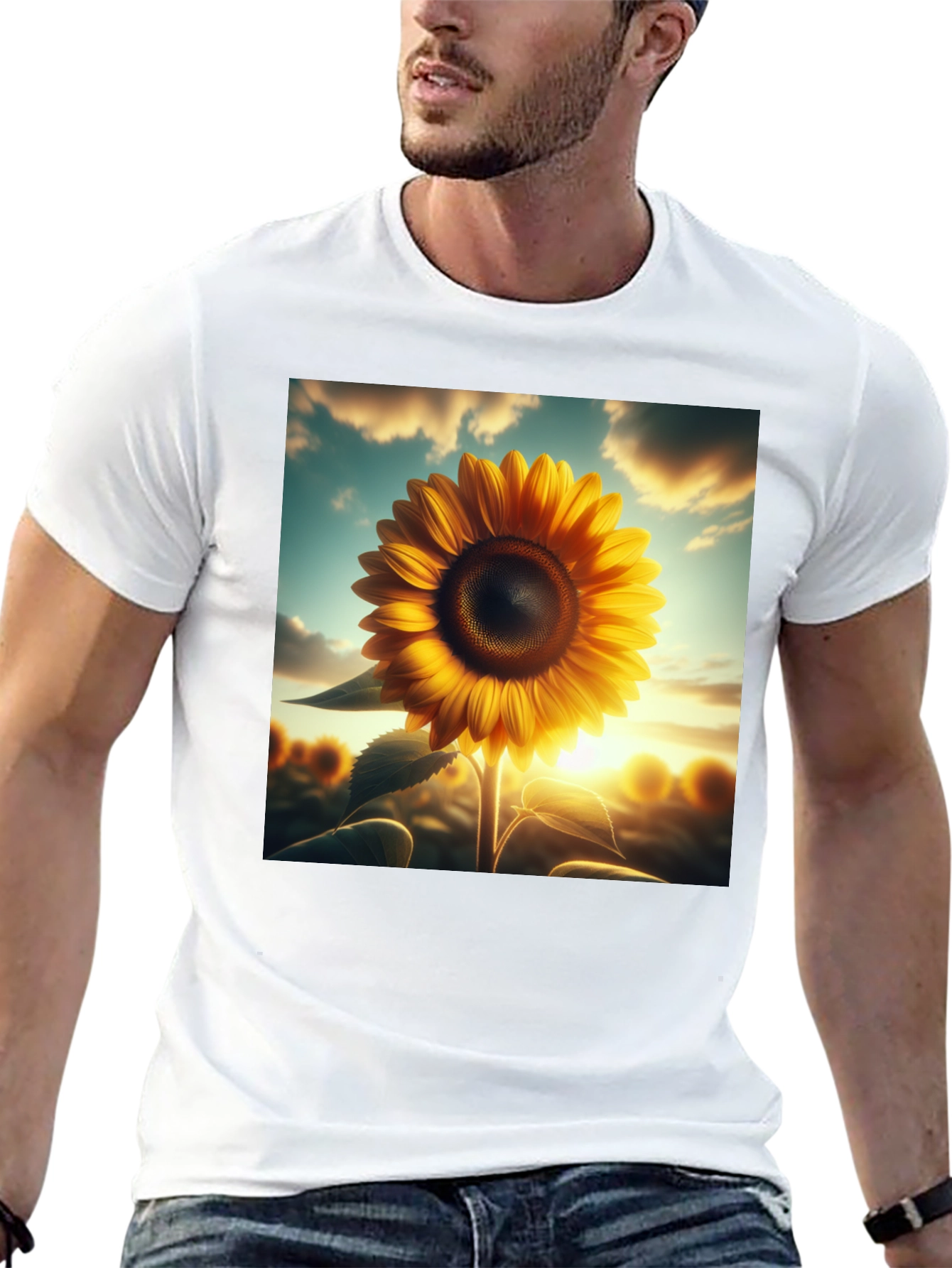 Sunflower Graphic Tee - Nature Inspired Style