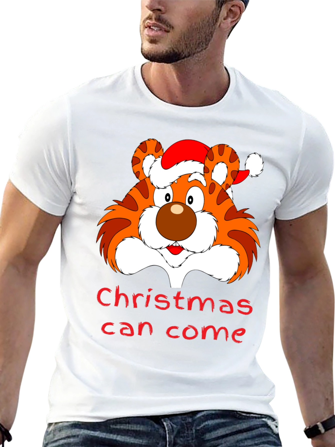 Christmas Tiger Graphic Tee
