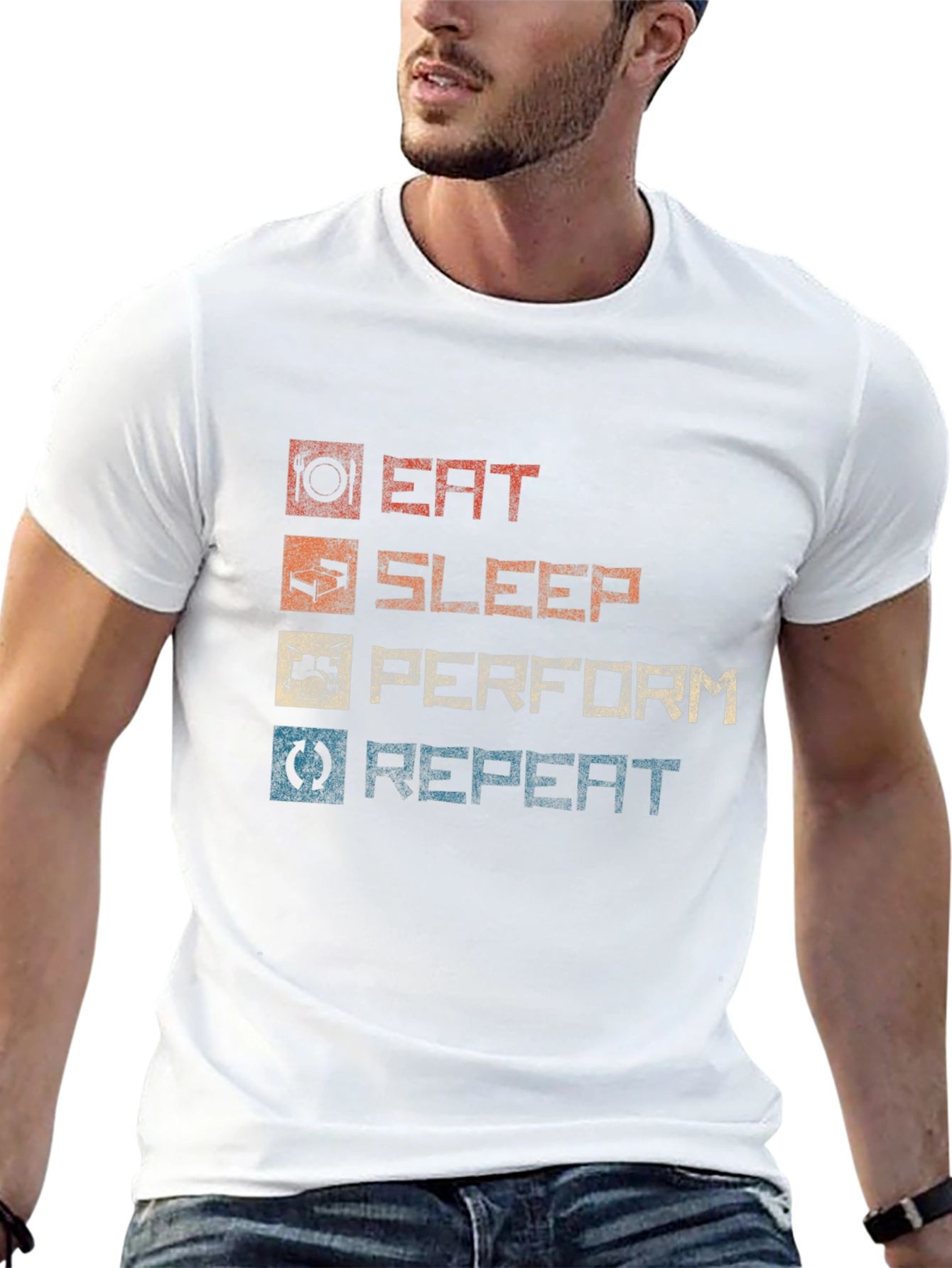 Eat Sleep Perform Repeat Graphic T-Shirt