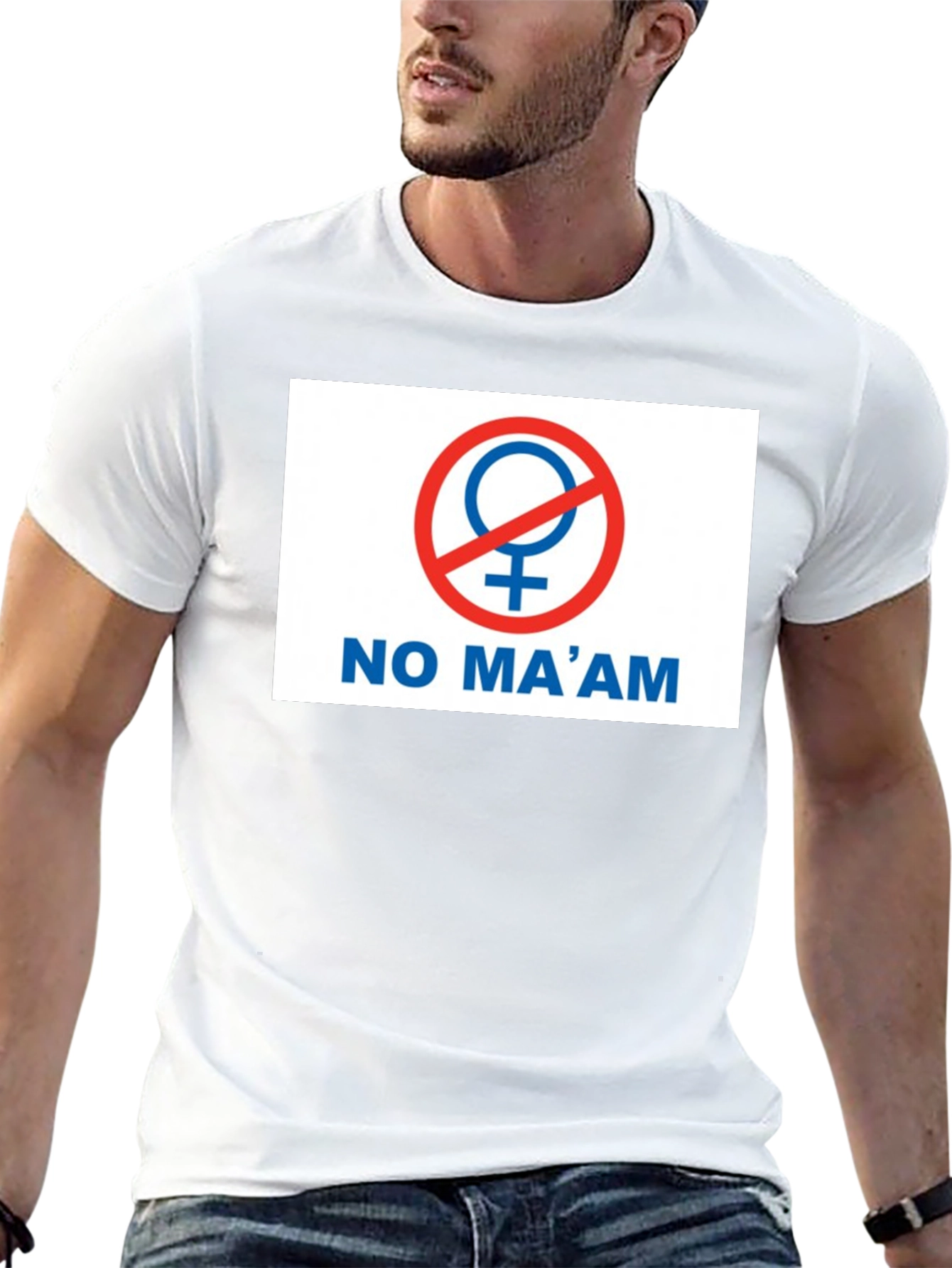 No Maam Graphic T-Shirt