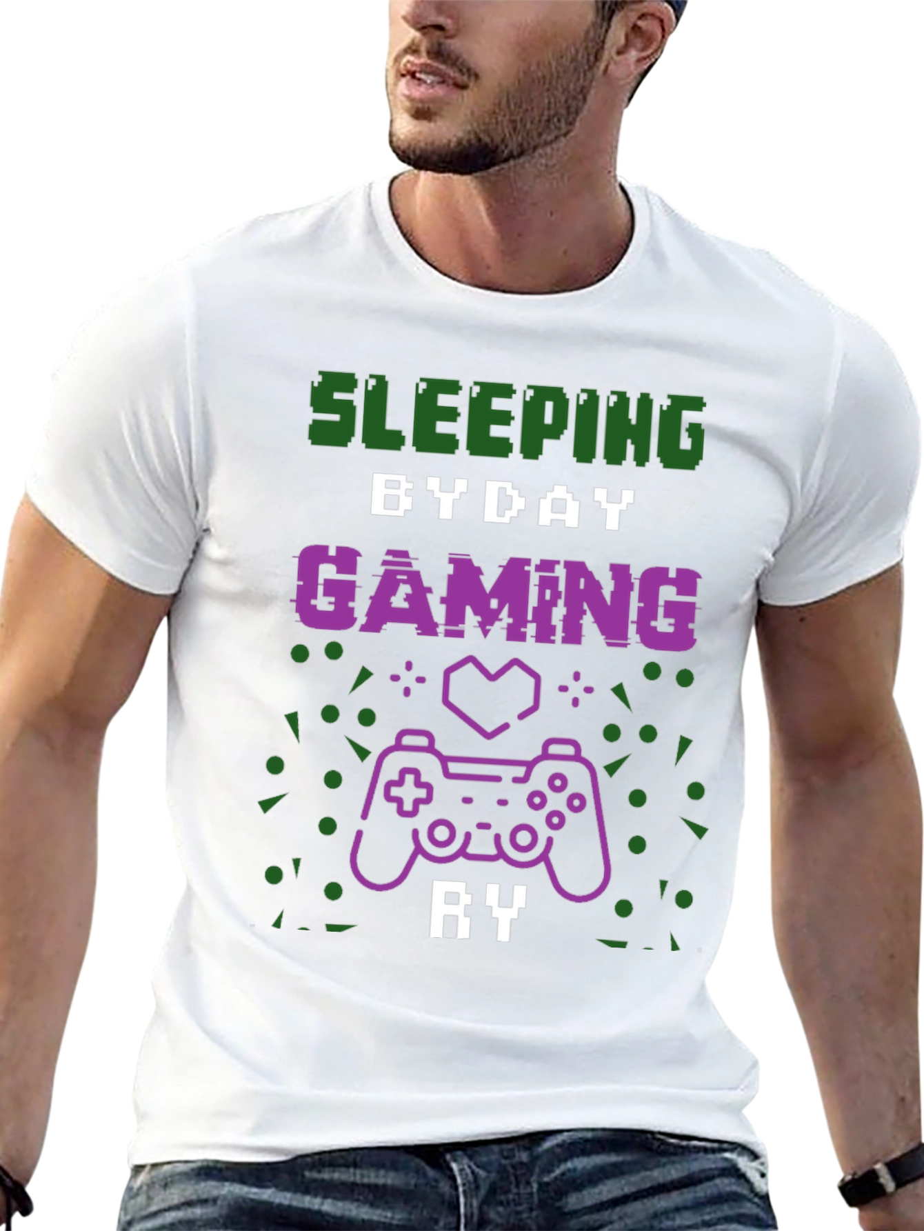 Sleeping By Day Gaming By Night T-Shirt