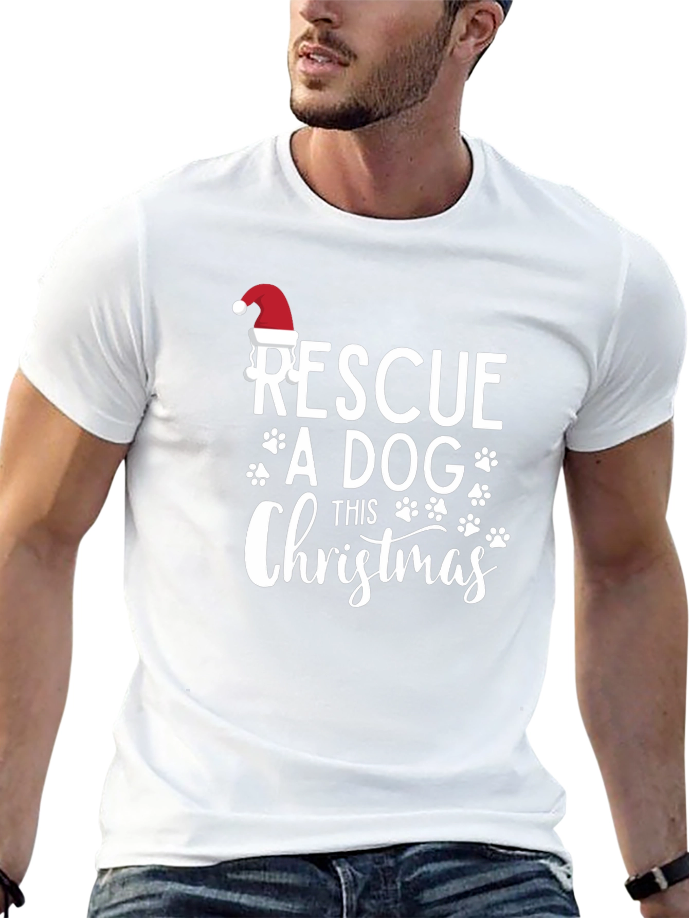 Rescue a Dog This Christmas T-Shirt