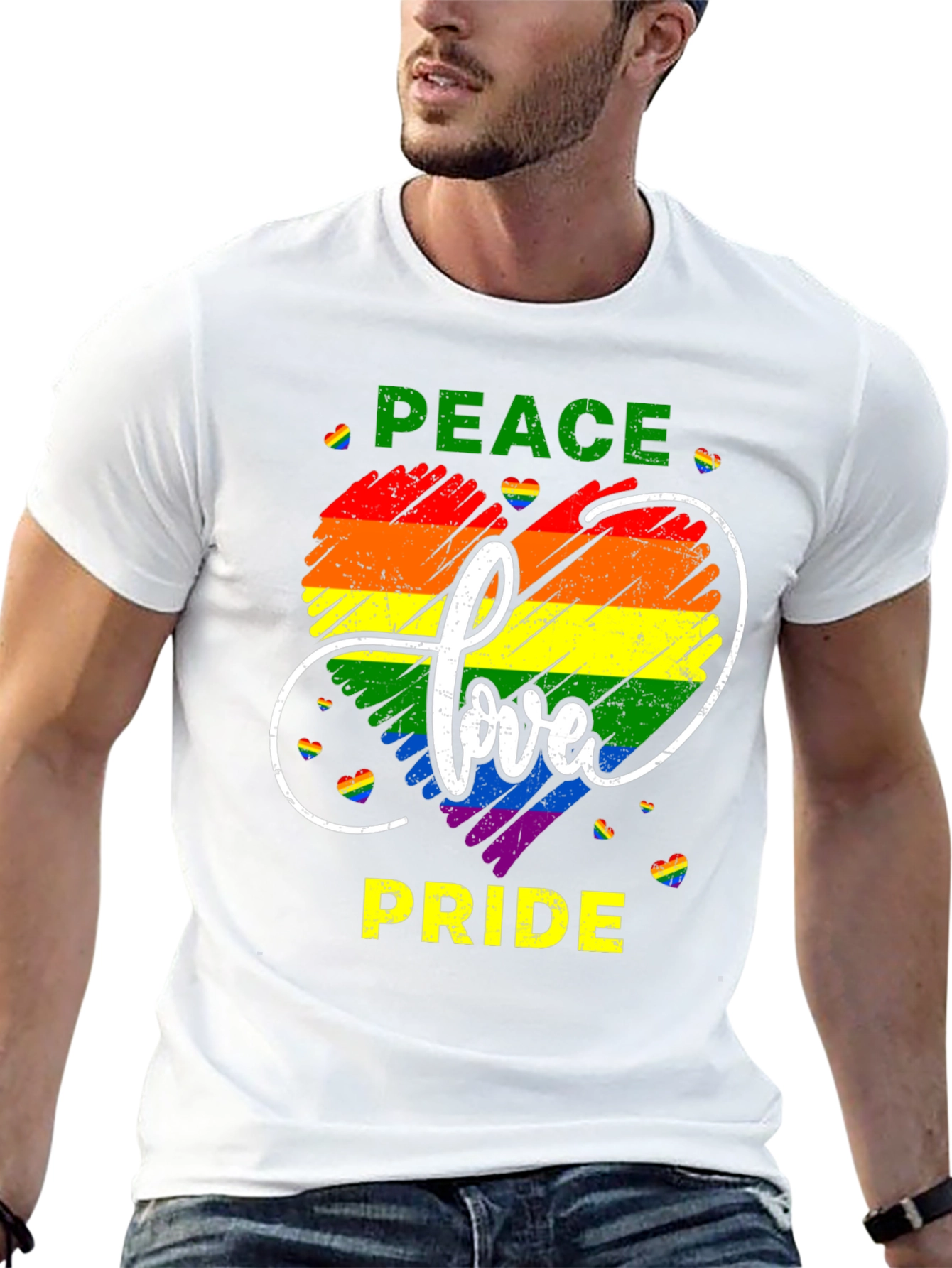Peace Love Pride Graphic Tee