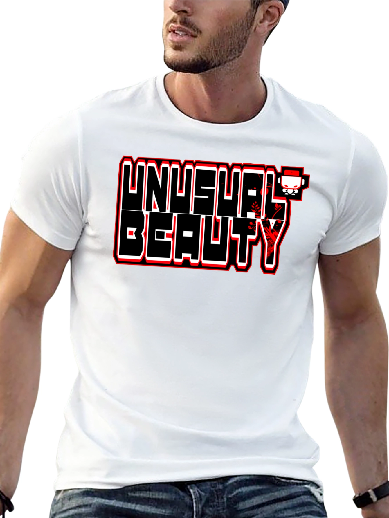 Unusual Beauty Graphic Tee - Bold Statement Shirt