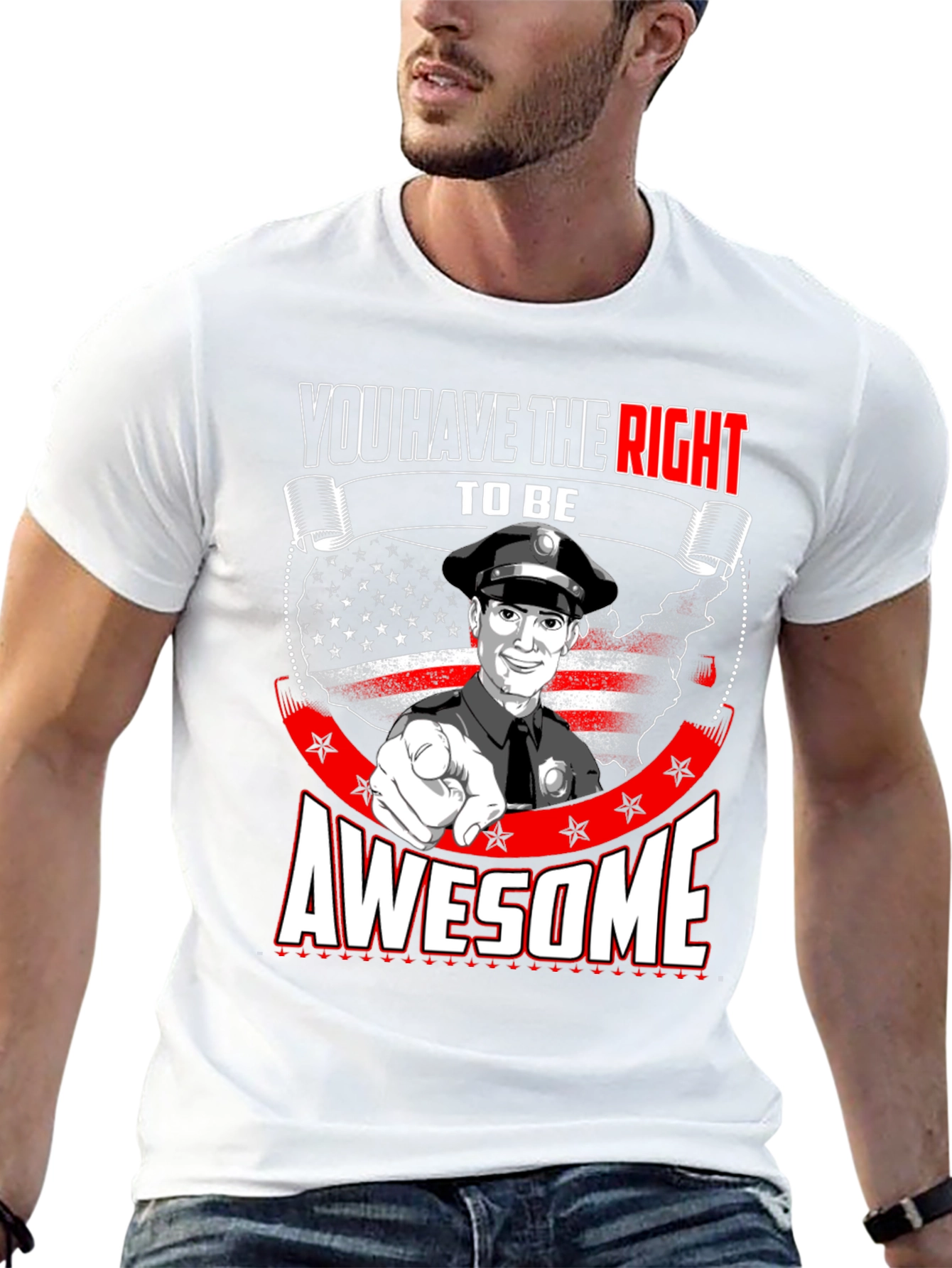 Right to Be Awesome Police T-Shirt