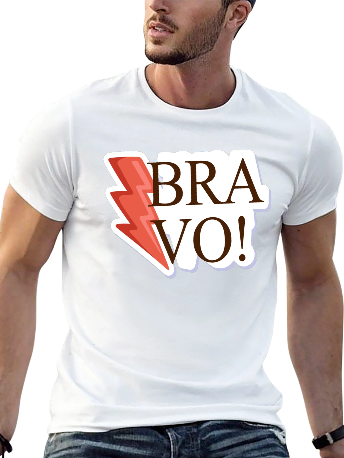 Bravo Lightning Bolt Graphic Tee