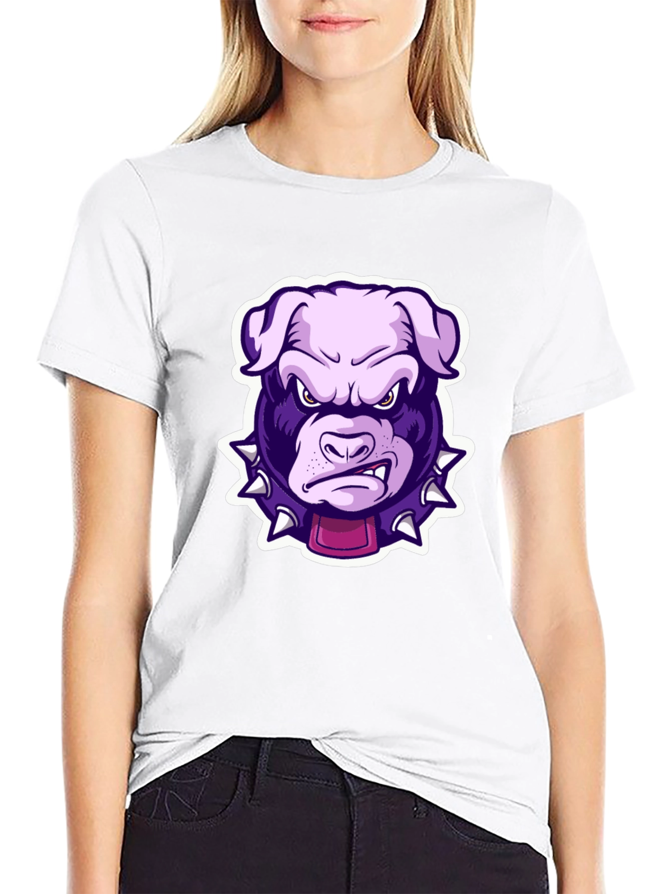Mens Black T-Shirt - Bulldog Graphic