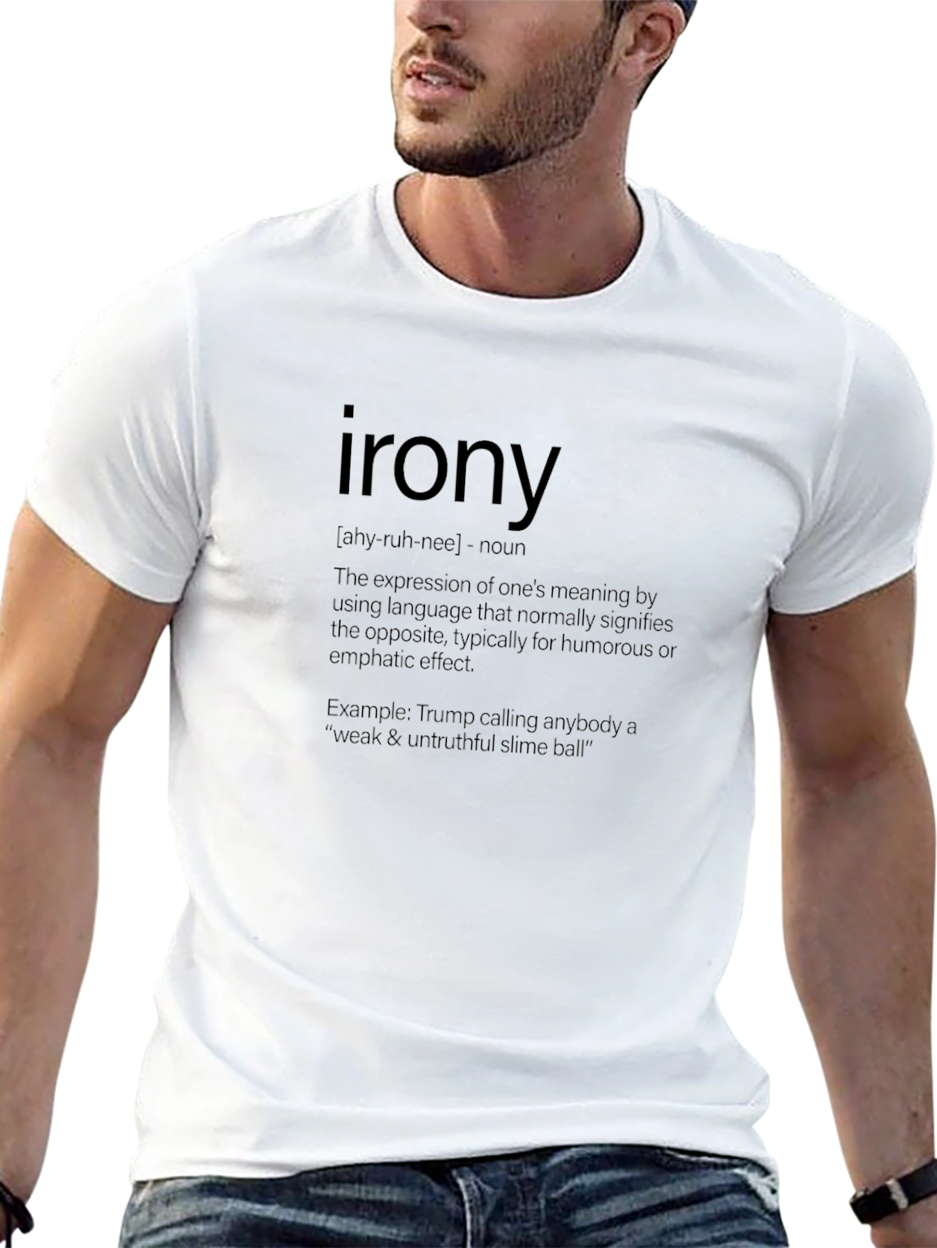 Irony Definition T-Shirt - Humorous Graphic Tee