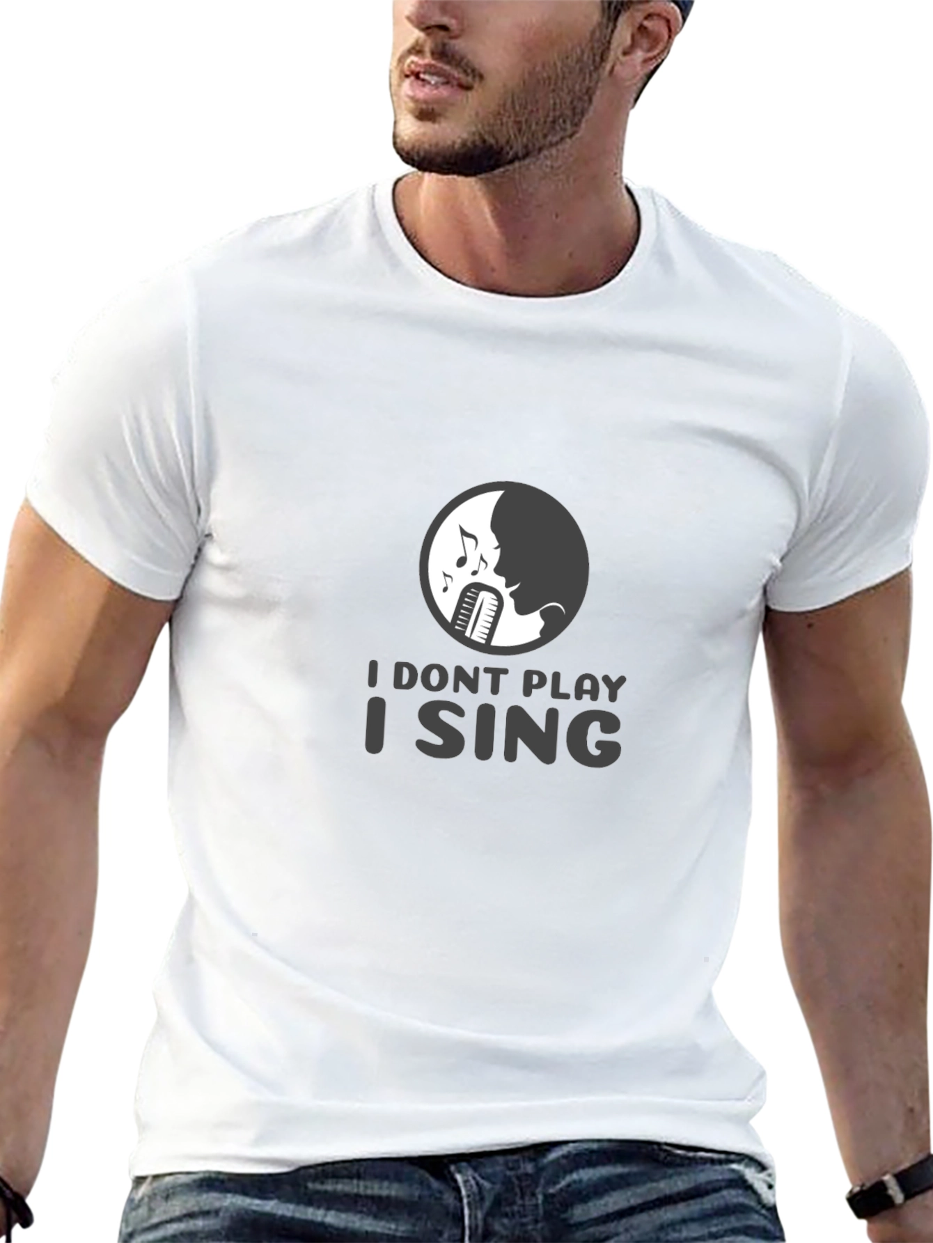 I Sing Graphic Tee - Musicians Black T-Shirt