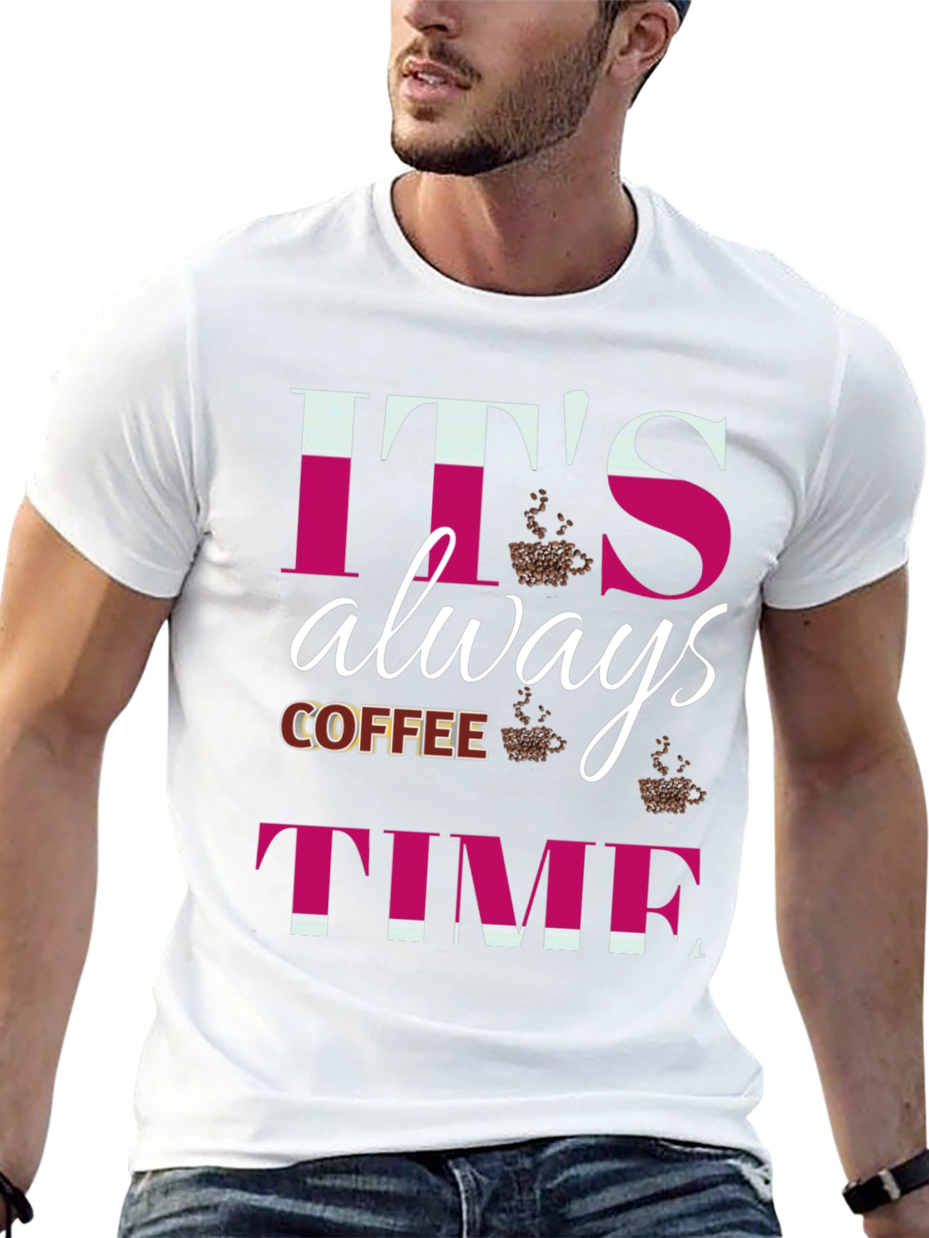 Its Always Coffee Time Graphic T-Shirt