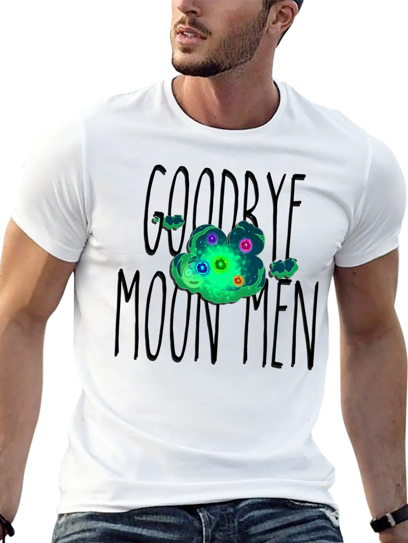 Goodbye Moonmen Rick and Morty Graphic T-Shirt