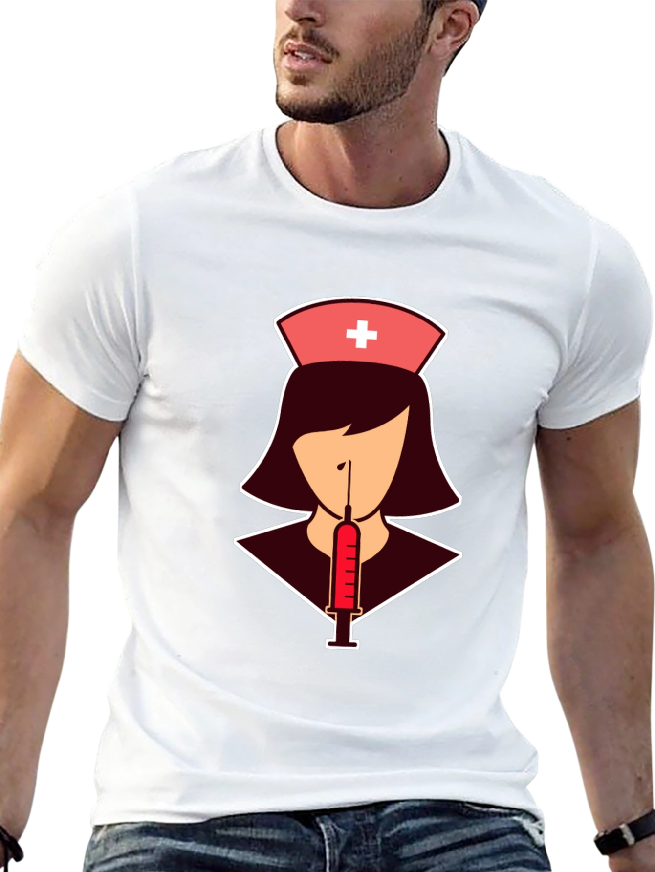 Nurse Syringe T-Shirt: Stylish Graphic Tee