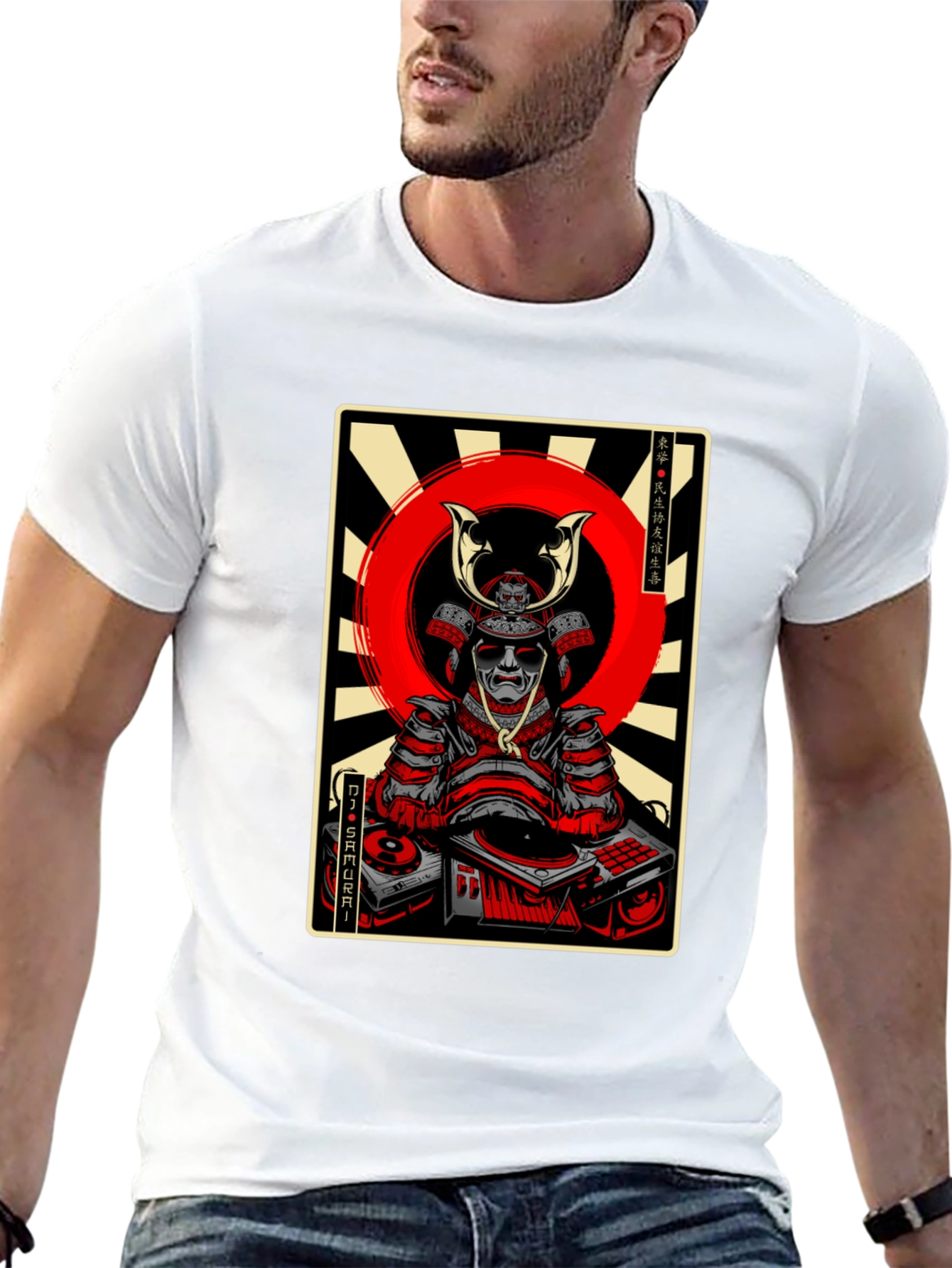 DJ Samurai Graphic Tee - Black