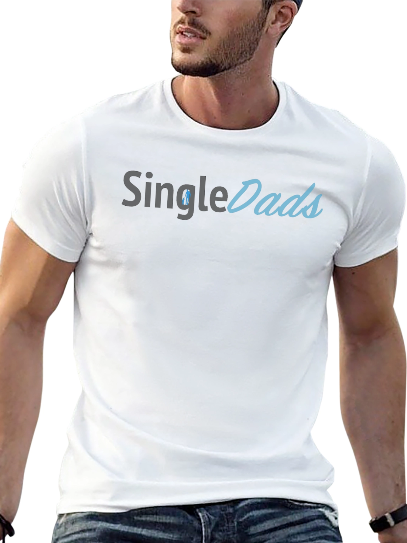 Single Dads Black T-Shirt - Fathers Day Gift