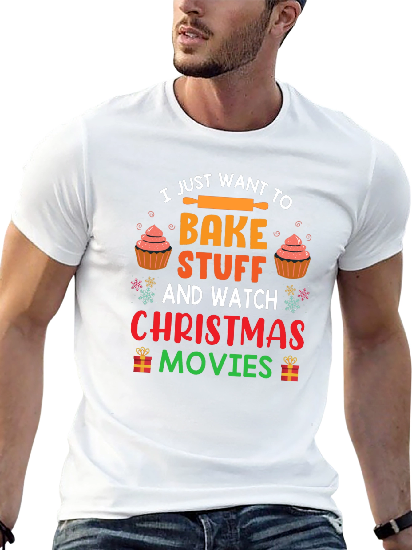 Bake Stuff & Watch Christmas Movies T-Shirt