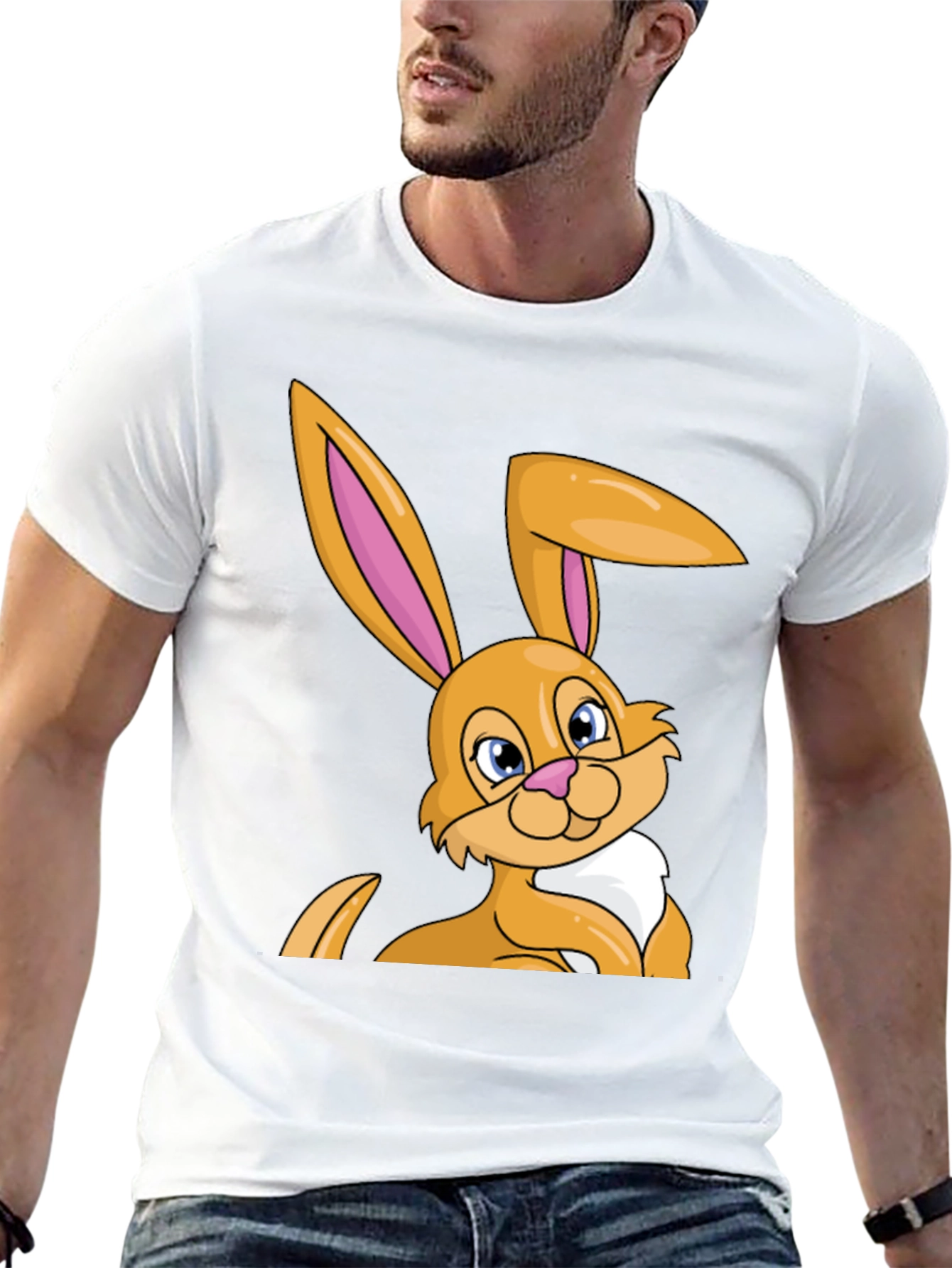 Easter Bunny T-Shirt - Cartoon Rabbit Tee