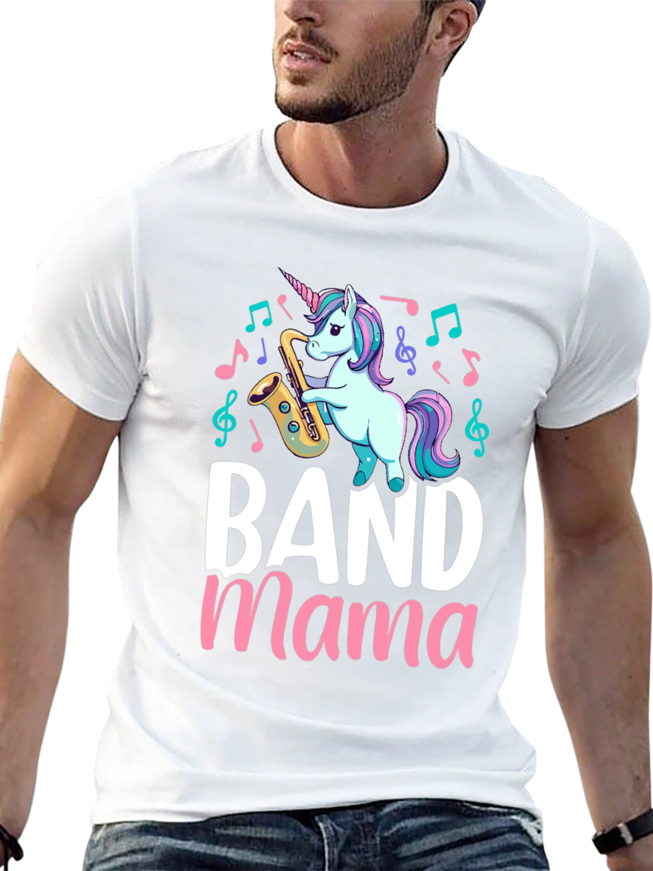 Band Mama Unicorn Saxophone T-Shirt