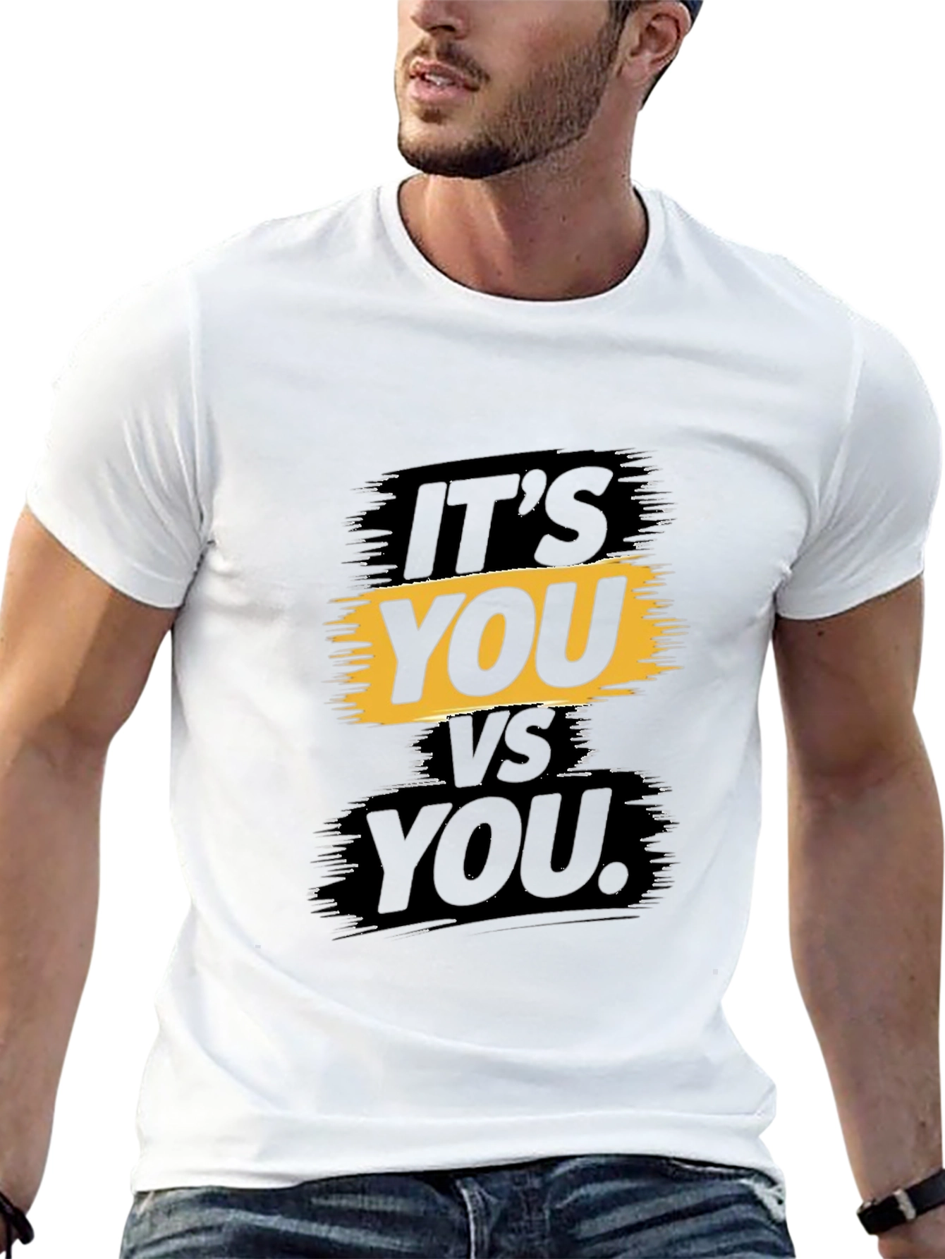 Motivational Its You vs You Graphic T-Shirt