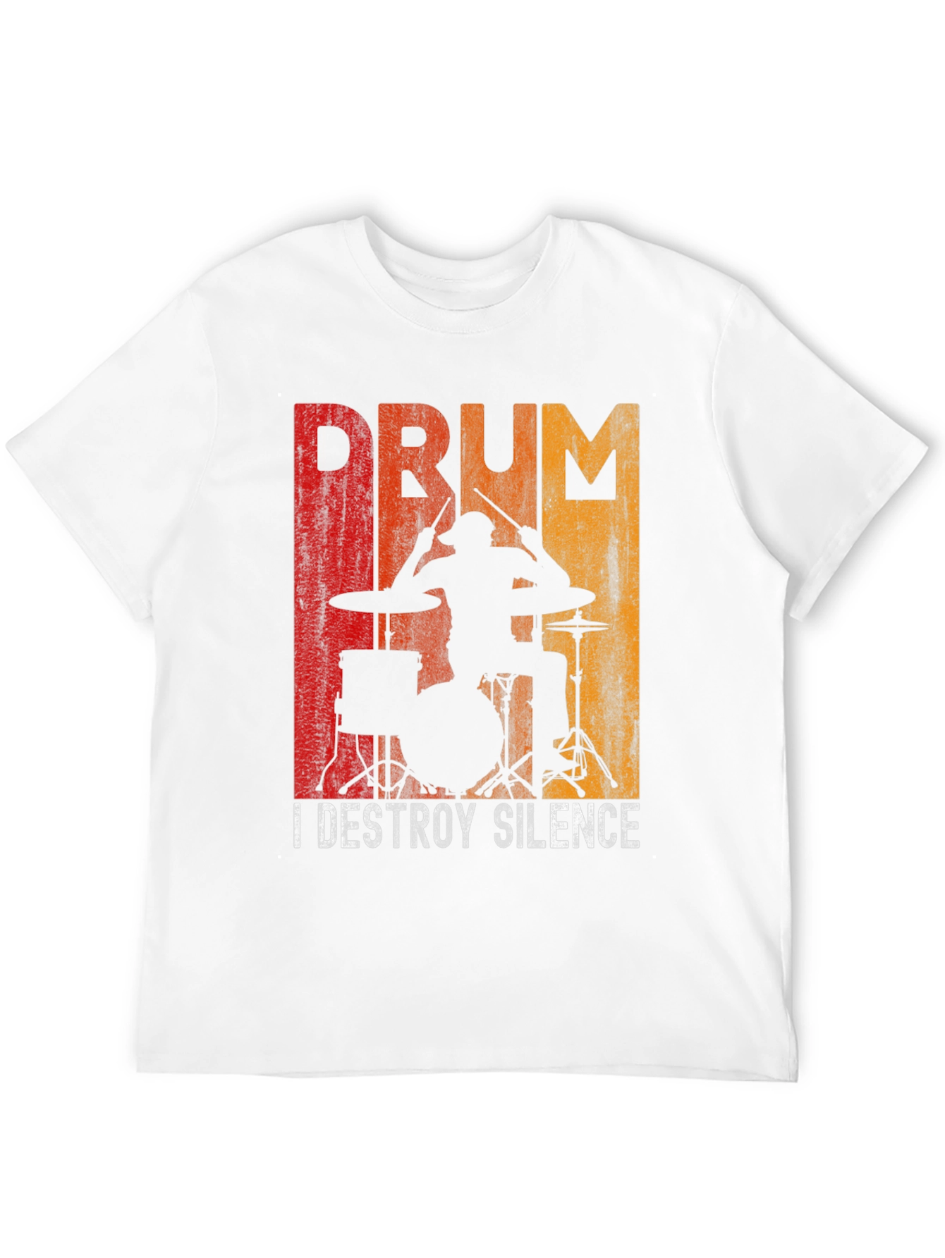 Drummer Destroy Silence Graphic T-Shirt