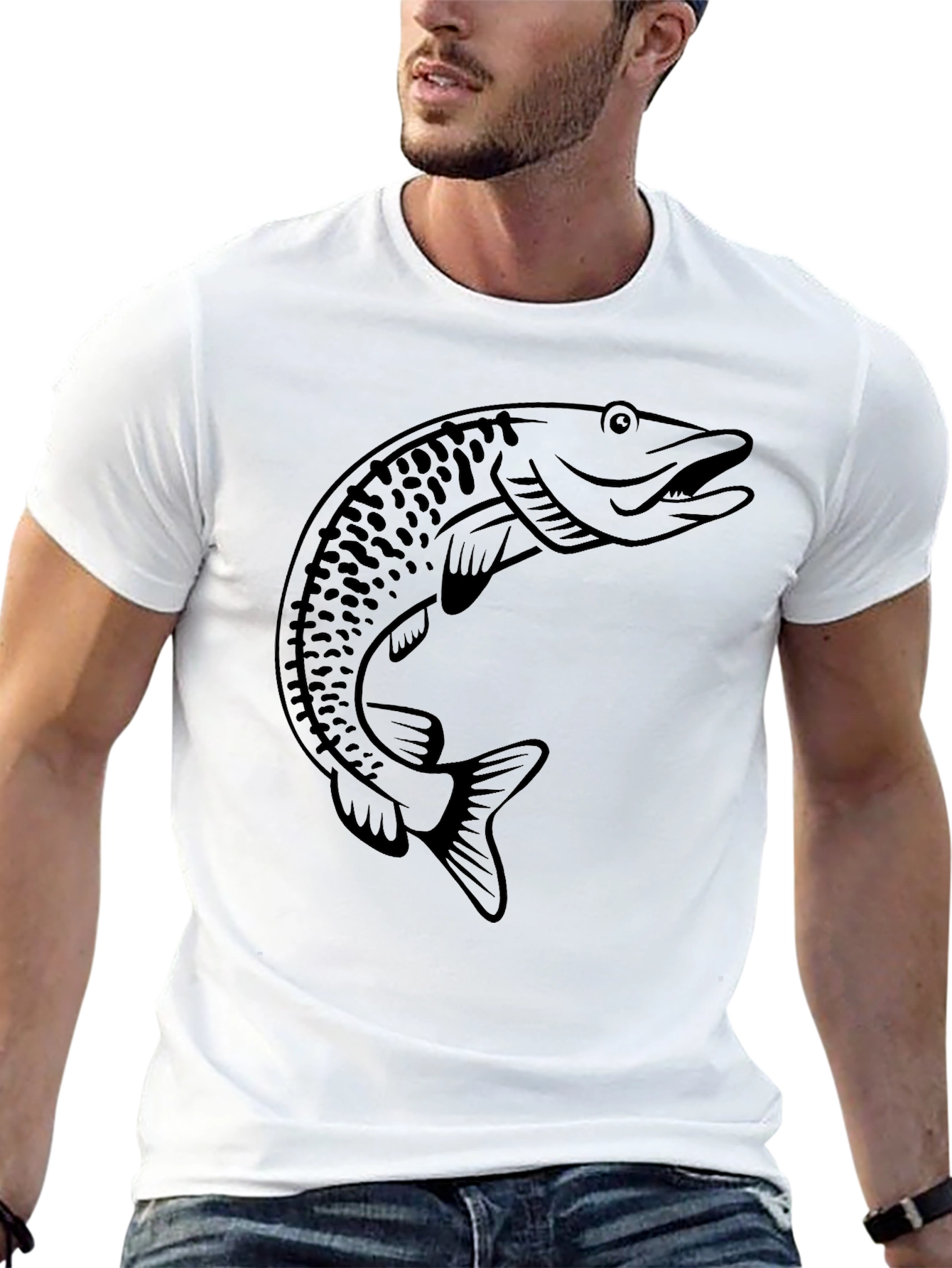 Muskie Fish Graphic T-Shirt