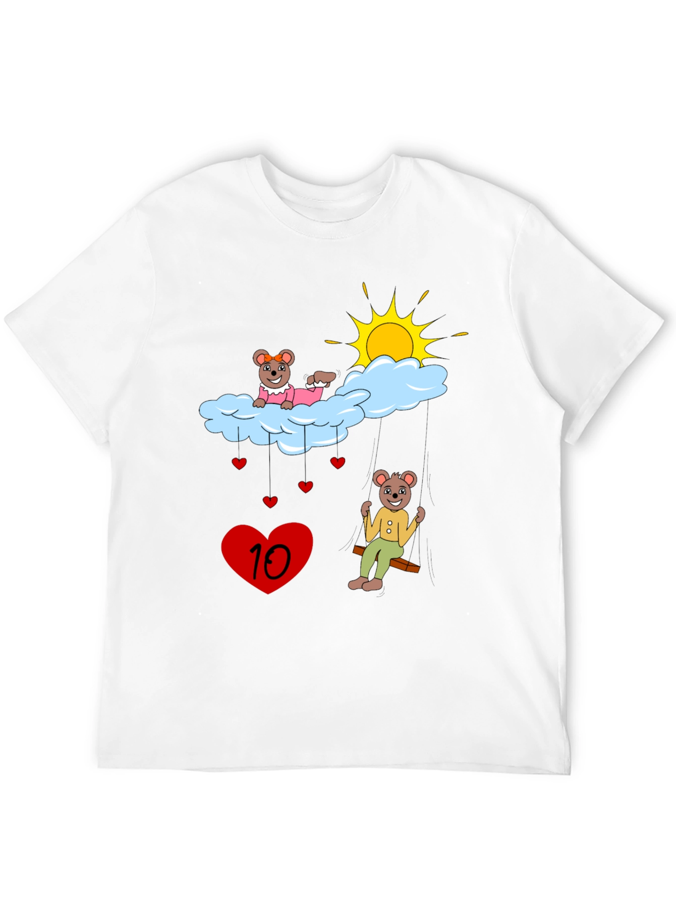 Cute Cartoon Bear Cloud T-Shirt