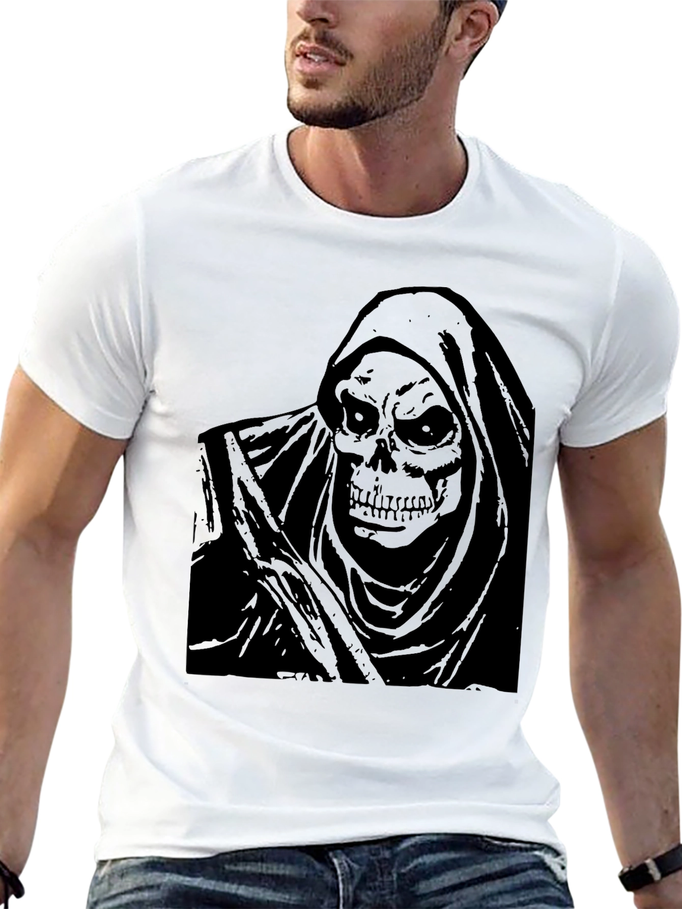 Grim Reaper Graphic T-Shirt - Mens Black Tee