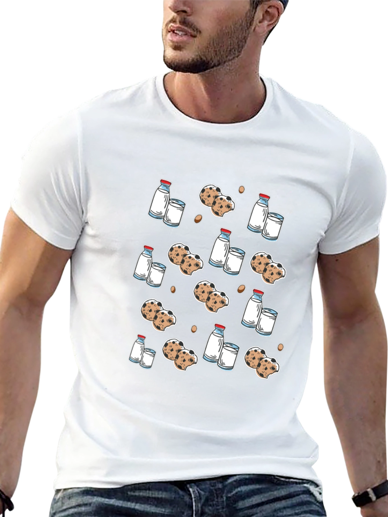 Milk & Cookies Graphic Tee - Black T-Shirt