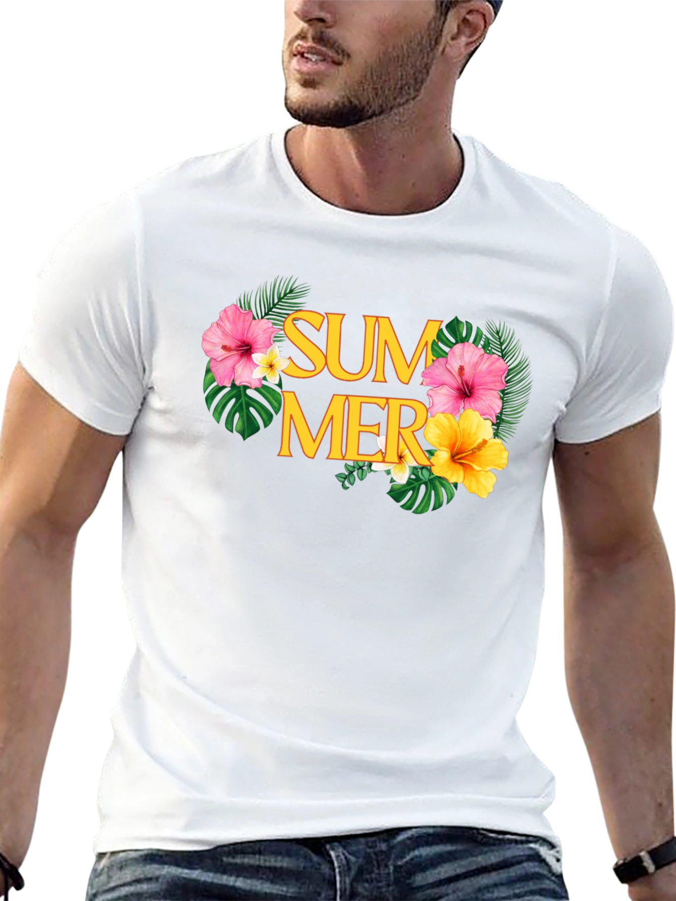 Tropical Summer Graphic T-Shirt