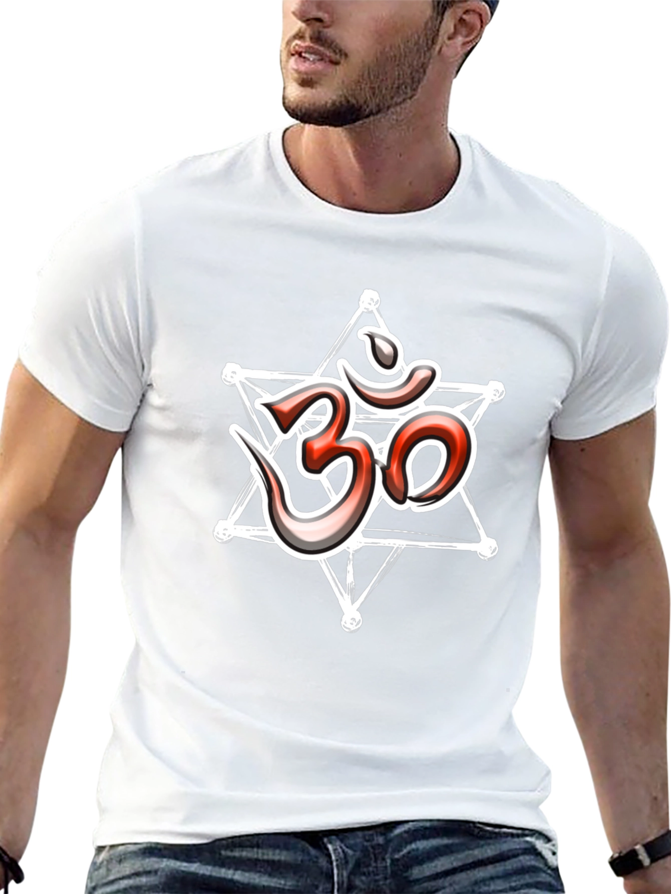 Om Symbol Graphic Tee - Stylish Spiritual T-Shirt