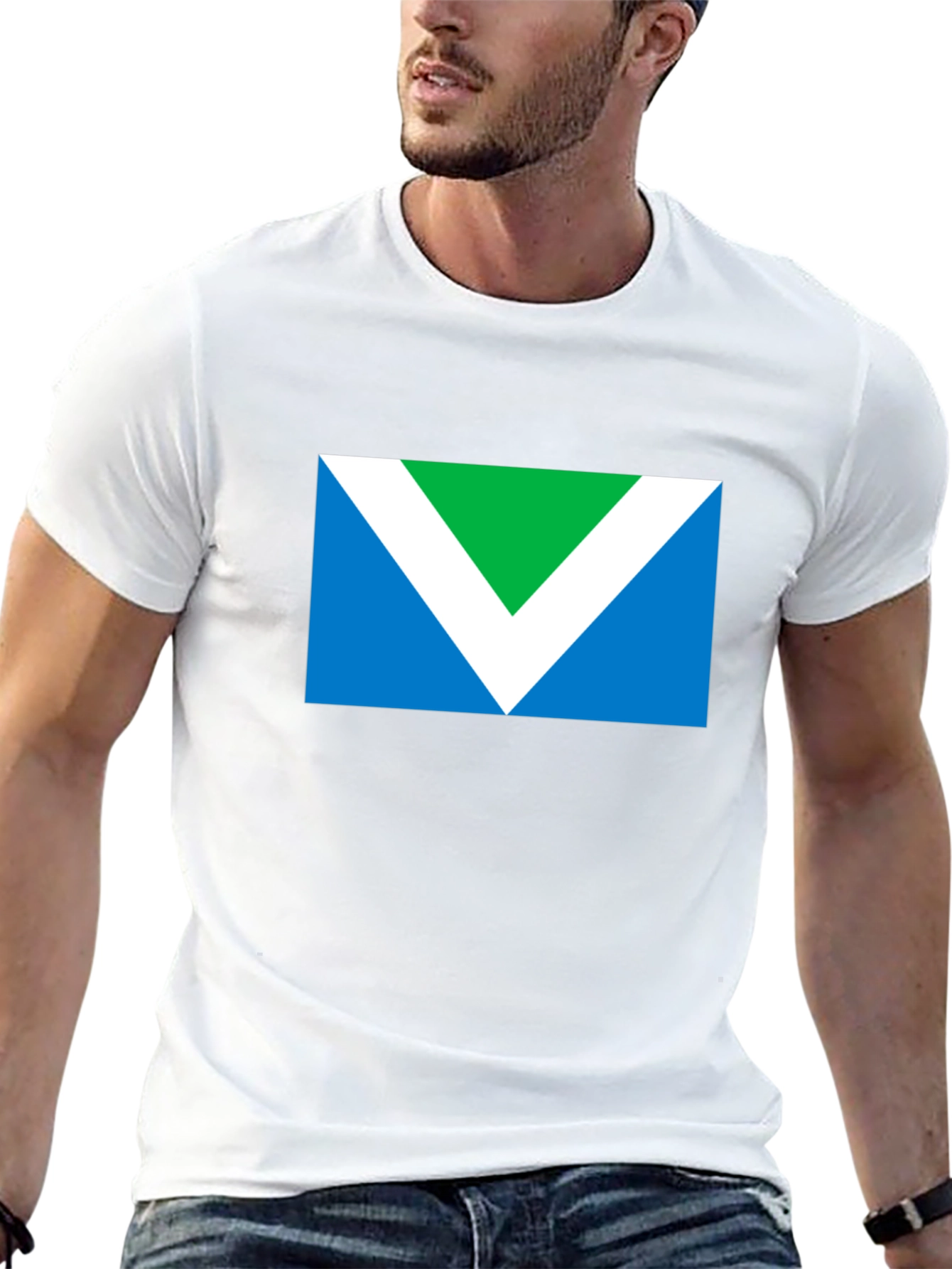 Vegan Symbol T-Shirt - Black Short Sleeve